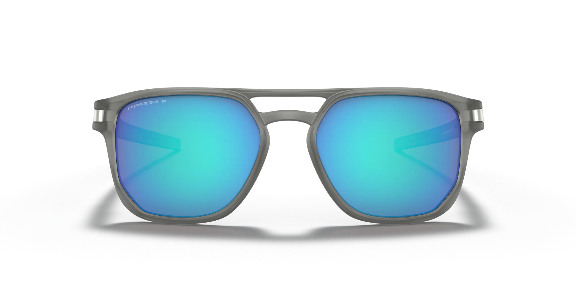 Oakley OO9436 LATCH BETA 943606 Occhiali da sole O_Matter Grigio Blu Squadrata Polarizzata Prizm - immagine 3
