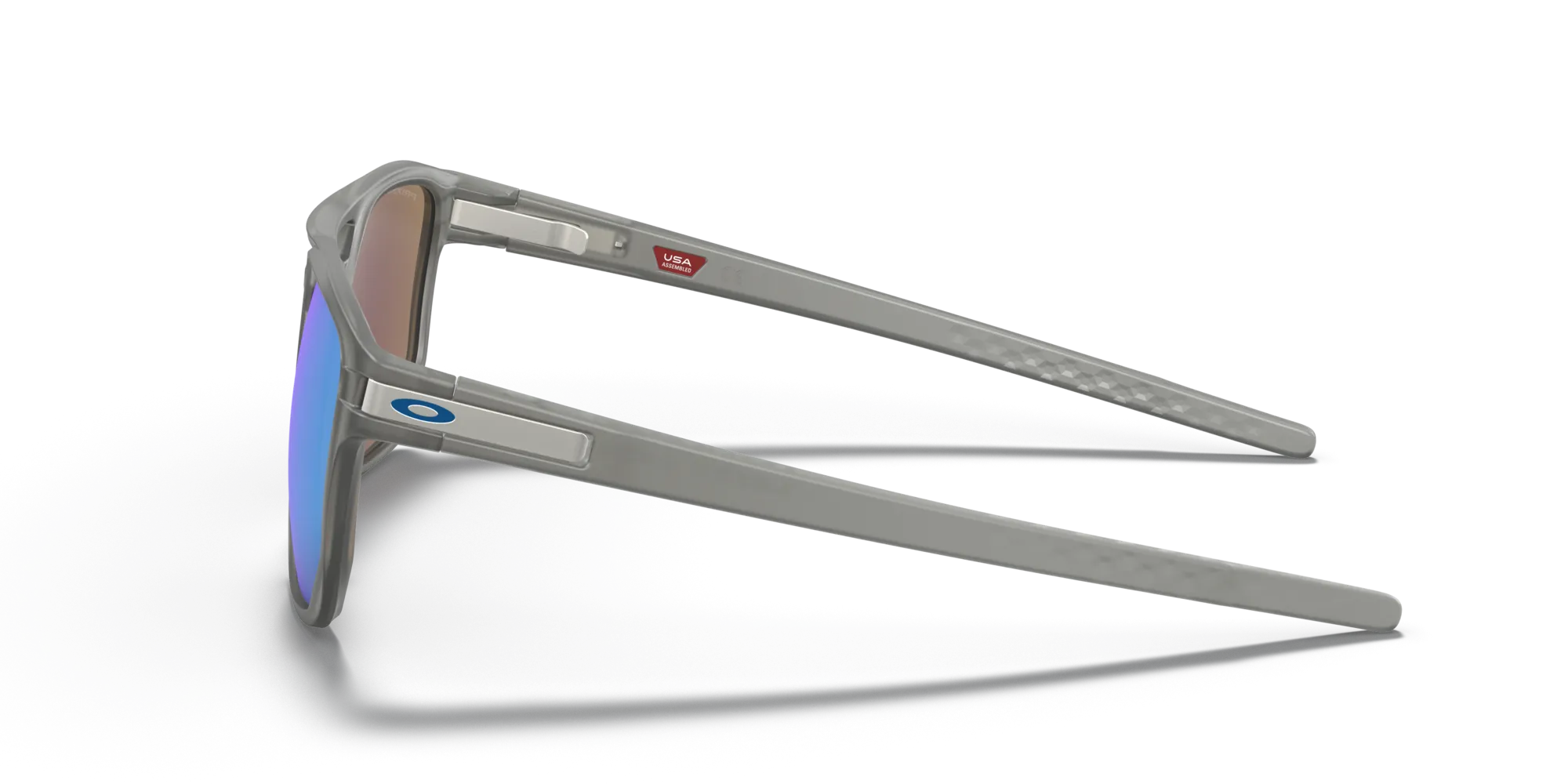 Oakley OO9436 LATCH BETA 943606 Occhiali da sole O_Matter Grigio Blu Squadrata Polarizzata Prizm - immagine 4
