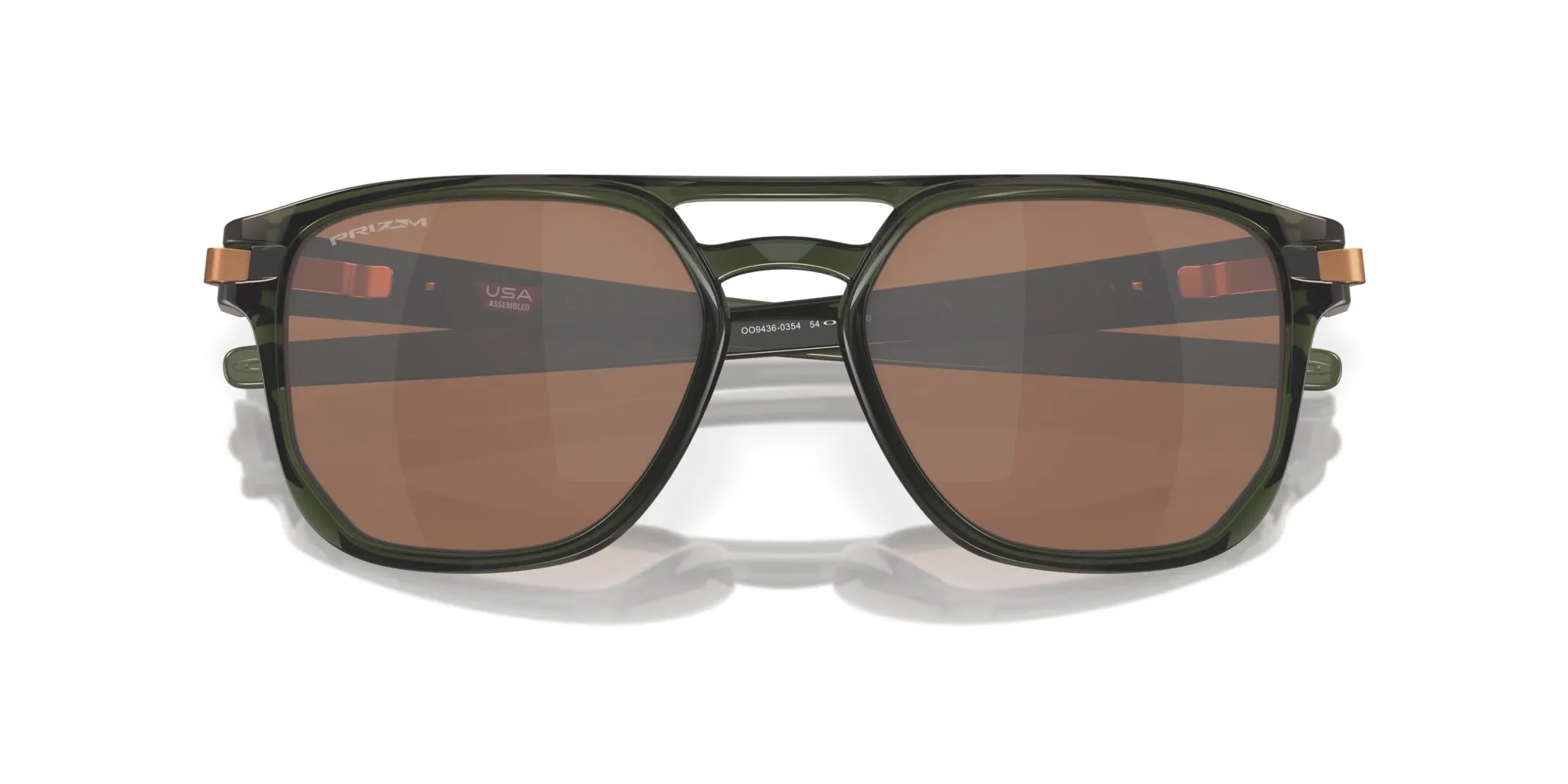 Oakley OO9436 LATCH BETA 943603 Occhiali da sole O_Matter Verde Marrone Squadrata Normale Prizm - immagine 2