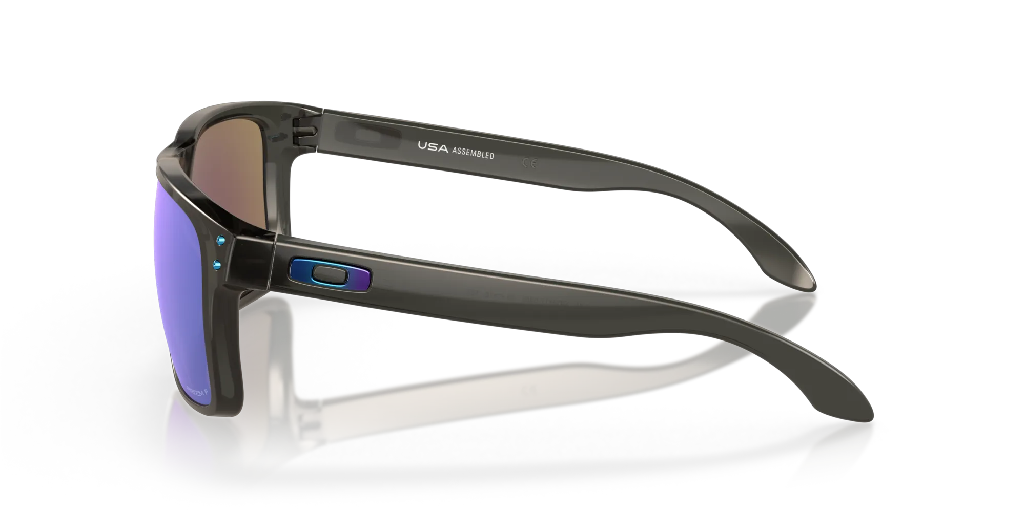 Oakley OO9417 HOLBROOK XL 941709 Occhiali da sole O_Matter Grigio Blu Squadrata Polarizzata Prizm - immagine 4