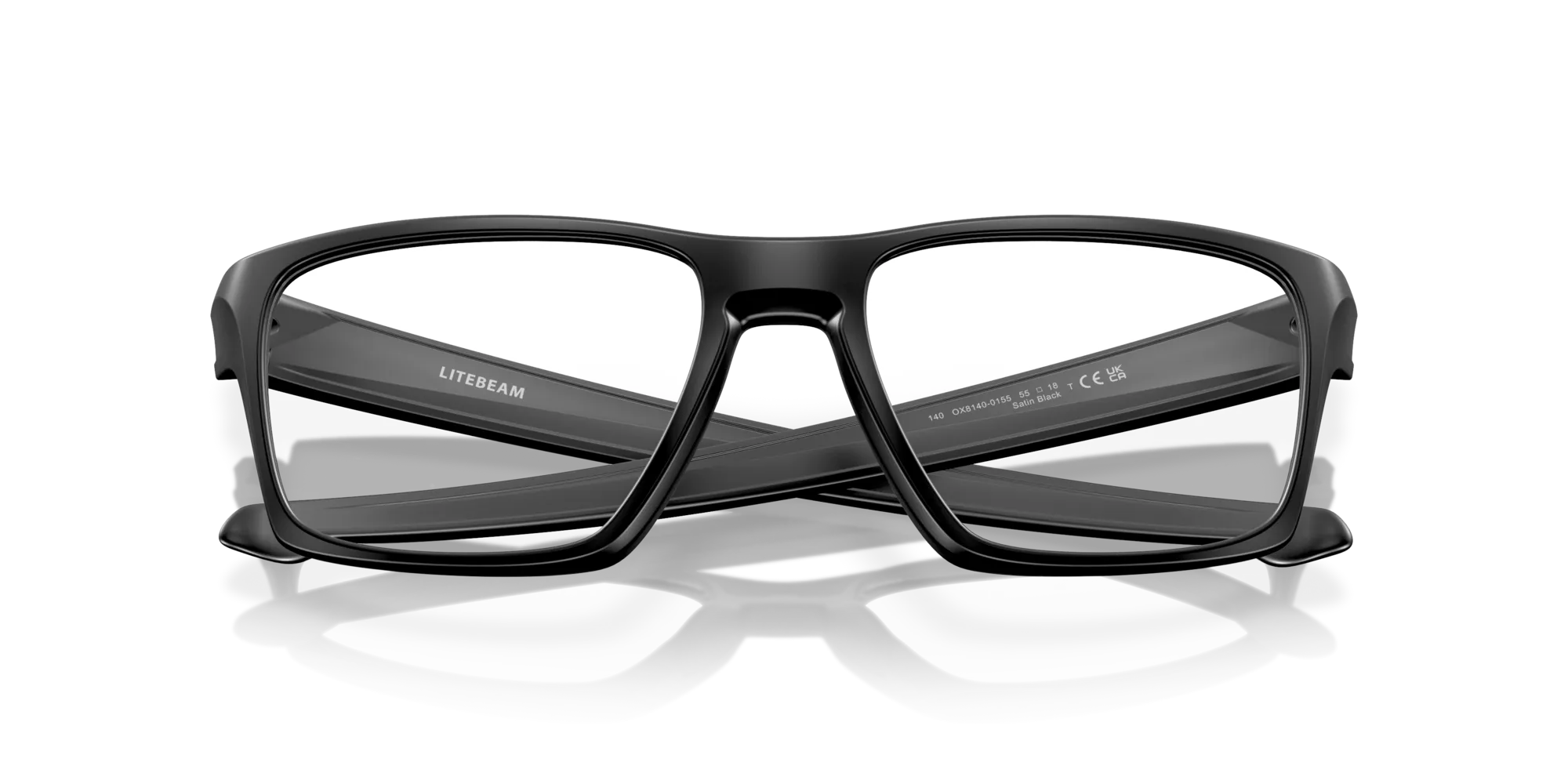Oakley OX8140 LITEBEAM 814001 Montature da vista Plastica Nero Squadrata - immagine 2