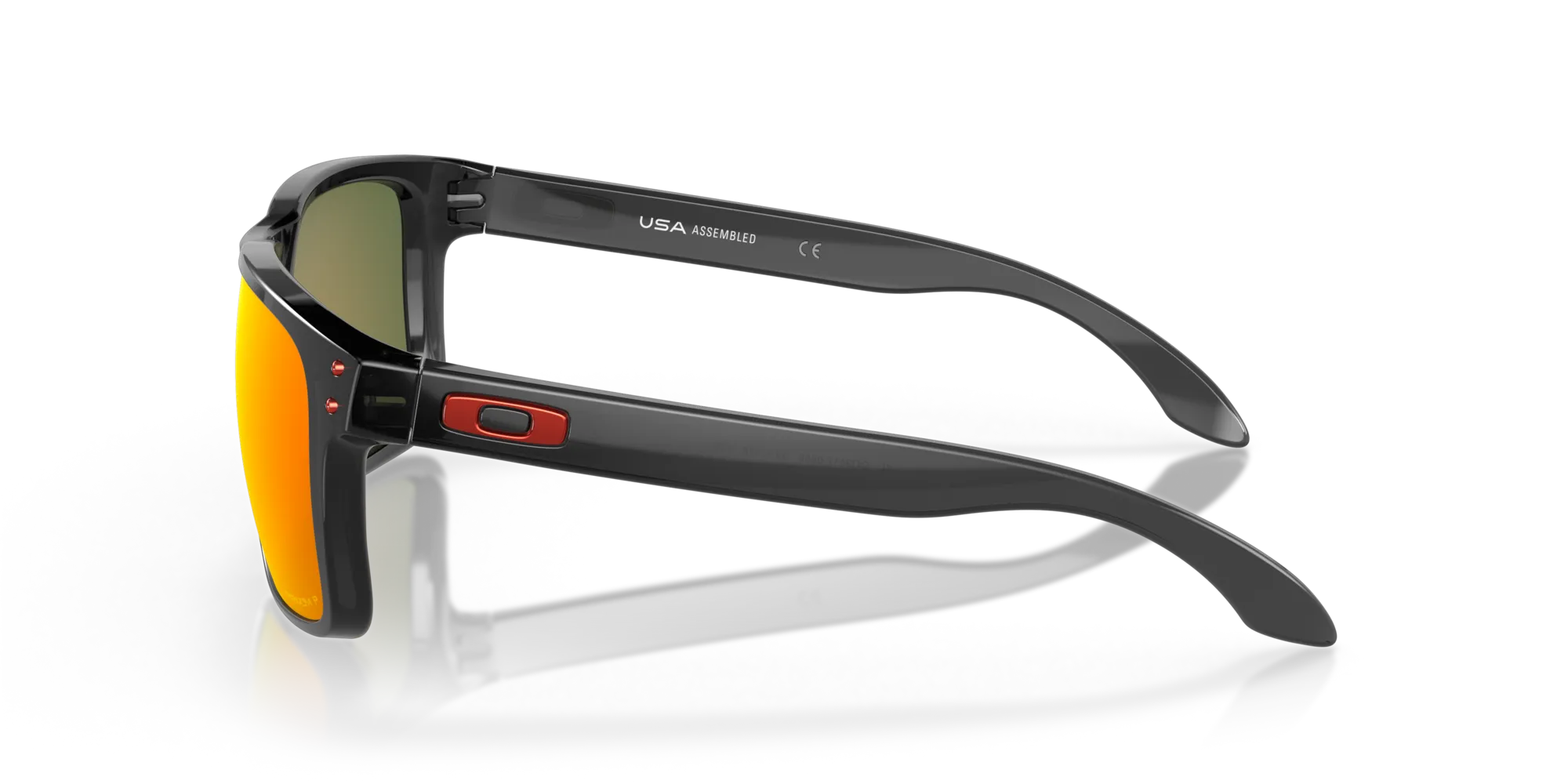 Oakley OO9417 HOLBROOK XL 941708 Occhiali da sole O_Matter Nero Rosso Squadrata Polarizzata Prizm - immagine 4