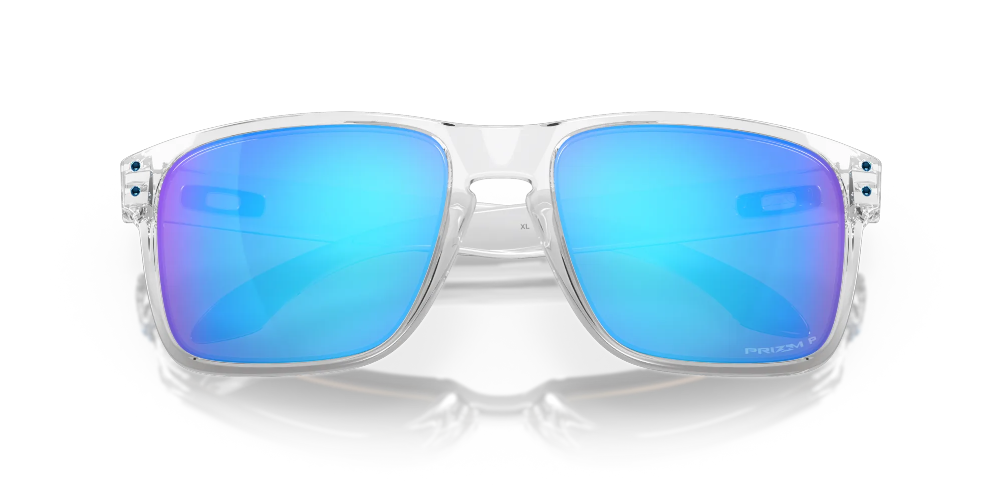 Oakley OO9417 HOLBROOK XL 941707 Occhiali da sole O_Matter Trasparente Blu Squadrata Polarizzata Prizm - immagine 2