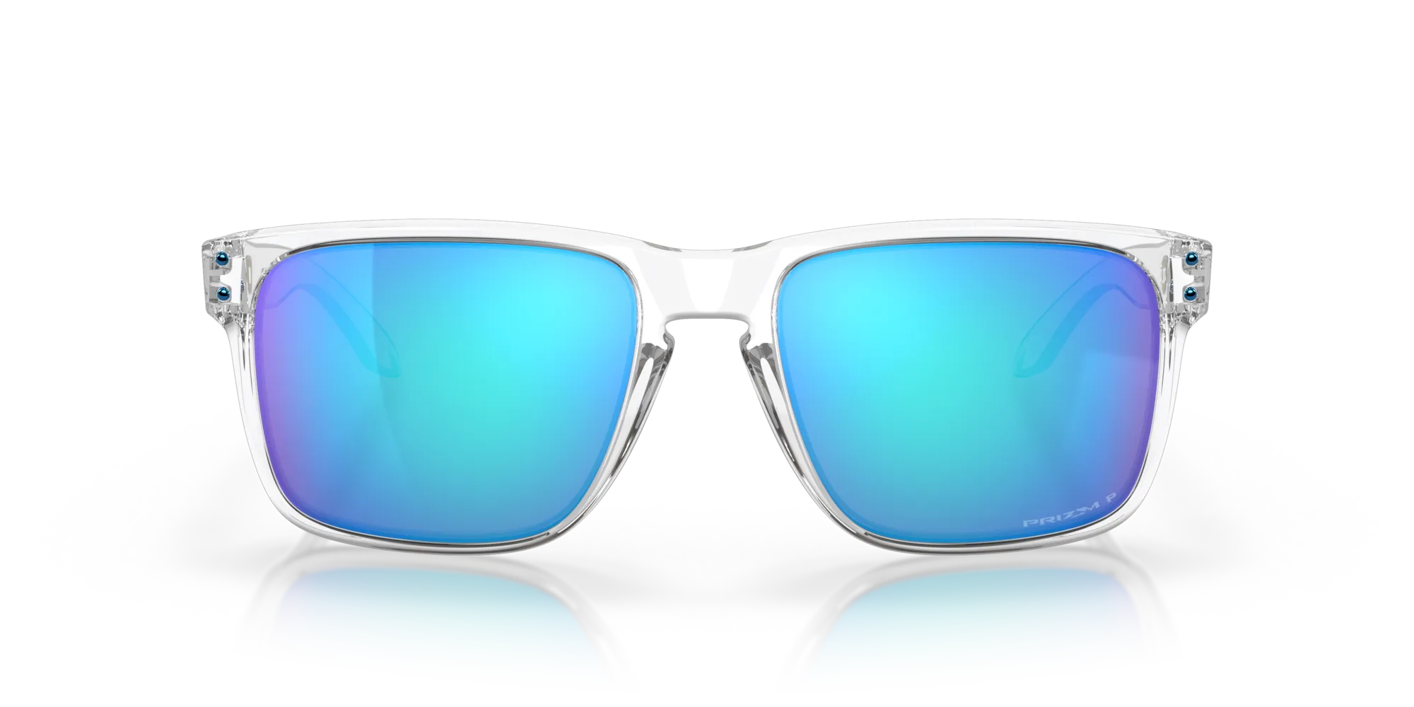 Oakley OO9417 HOLBROOK XL 941707 Occhiali da sole O_Matter Trasparente Blu Squadrata Polarizzata Prizm - immagine 3