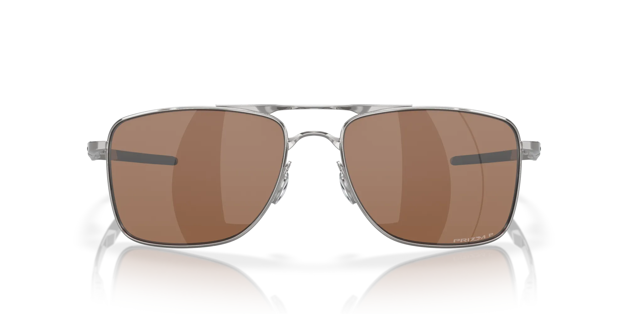 Oakley OO4124 GAUGE 8 412409 Occhiali da sole Metallo Grigio Marrone Squadrata Polarizzata Prizm - immagine 3