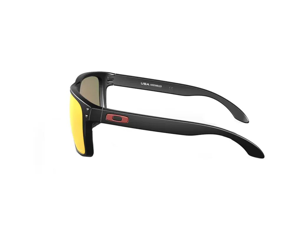 Oakley OO9417 HOLBROOK XL 941704 Occhiali da sole O_Matter Nero Rosso Squadrata Normale Prizm - immagine 4