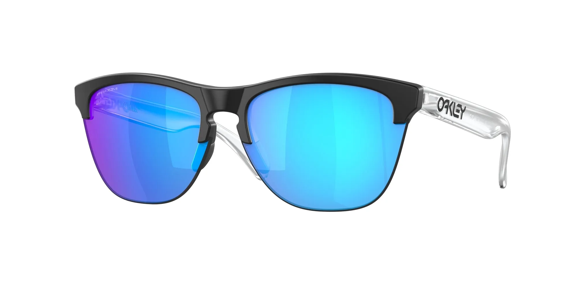 Oakley OO9374 FROGSKINS LITE 937402 Occhiali da sole O_Matter Nero Blu Rotonda Normale Prizm - immagine 1