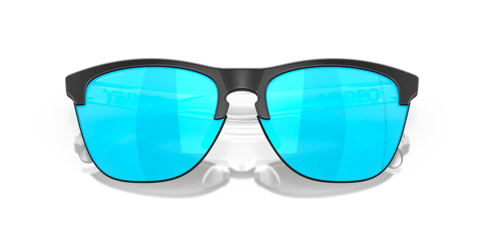 Oakley OO9374 FROGSKINS LITE 937402 Occhiali da sole O_Matter Nero Blu Rotonda Normale Prizm - immagine 2