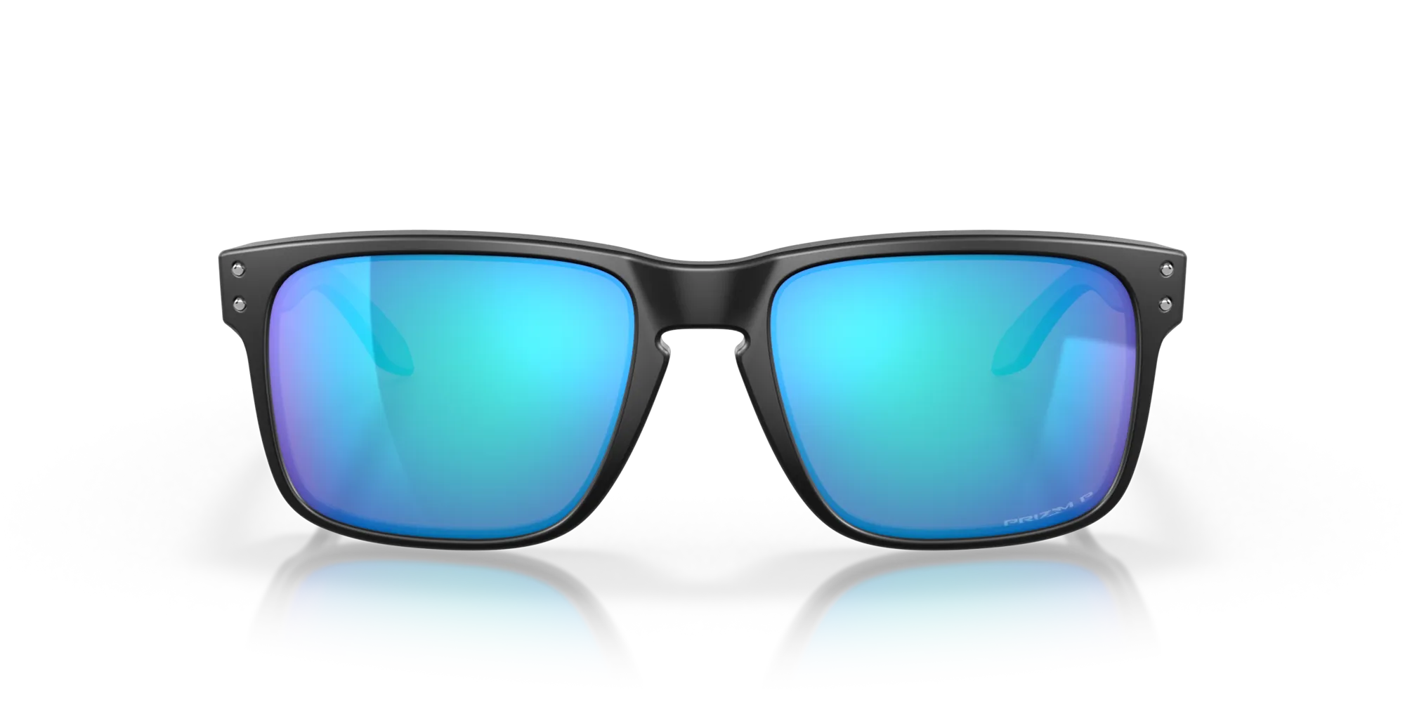 Oakley OO9102 HOLBROOK 9102F0 Occhiali da sole O_Matter Nero Blu Squadrata Polarizzata Prizm - immagine 3