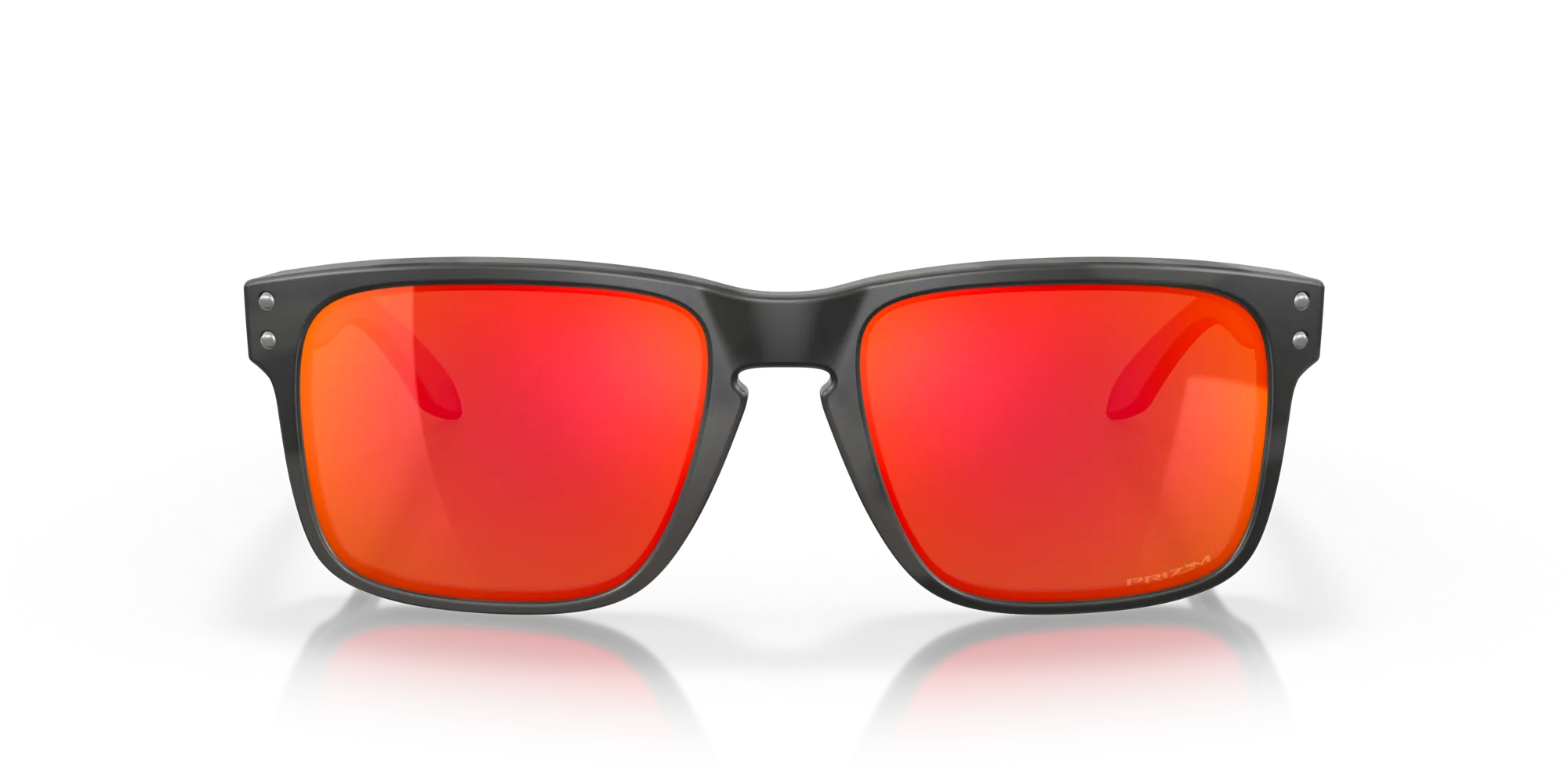 Oakley OO9102 HOLBROOK 9102E9 Occhiali da sole O_Matter Nero Rosso Squadrata Normale Prizm - immagine 3
