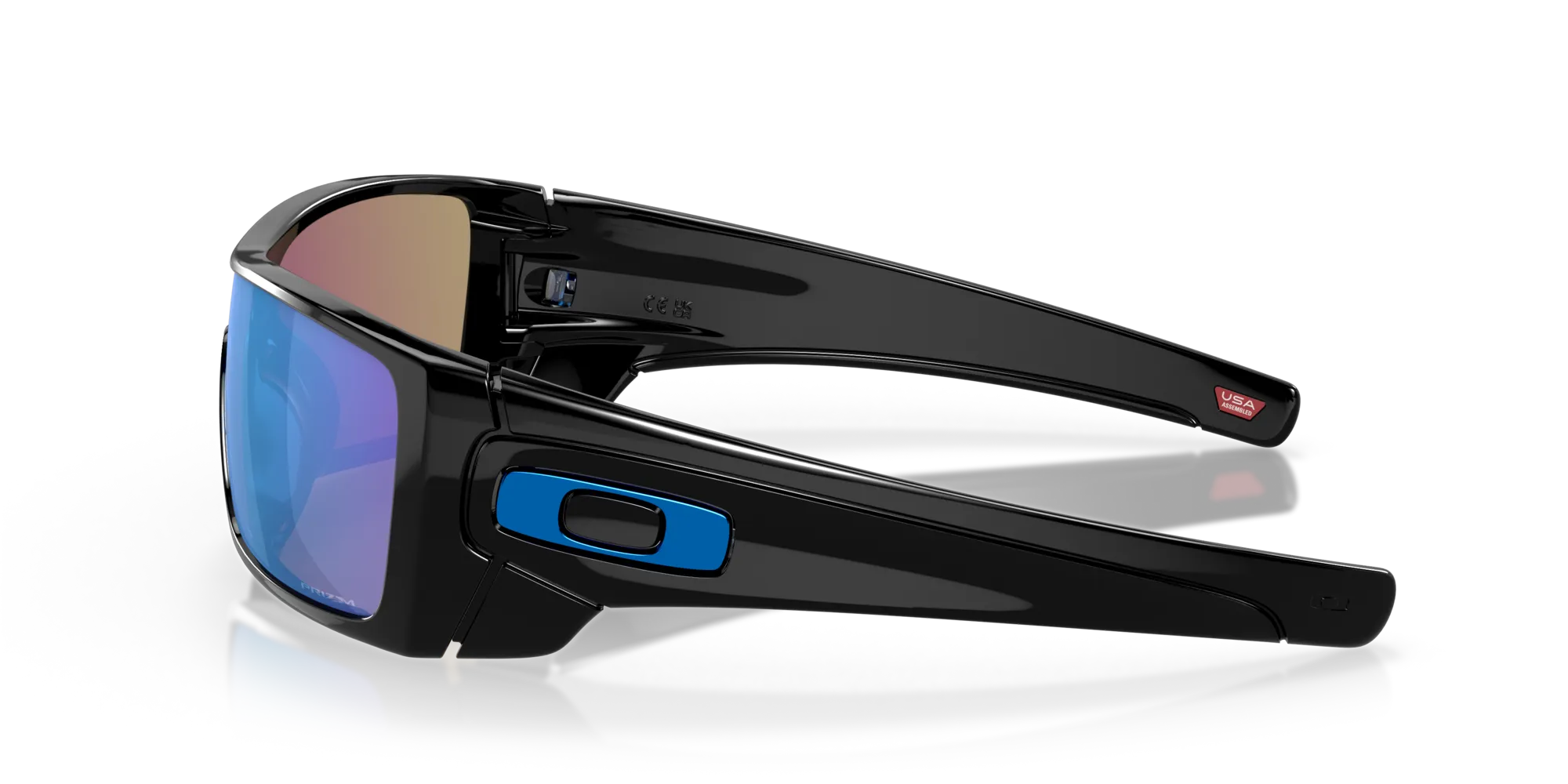 Oakley OO9101 BATWOLF 910158 Occhiali da sole O_Matter Nero Blu Maschera Normale Prizm - immagine 4