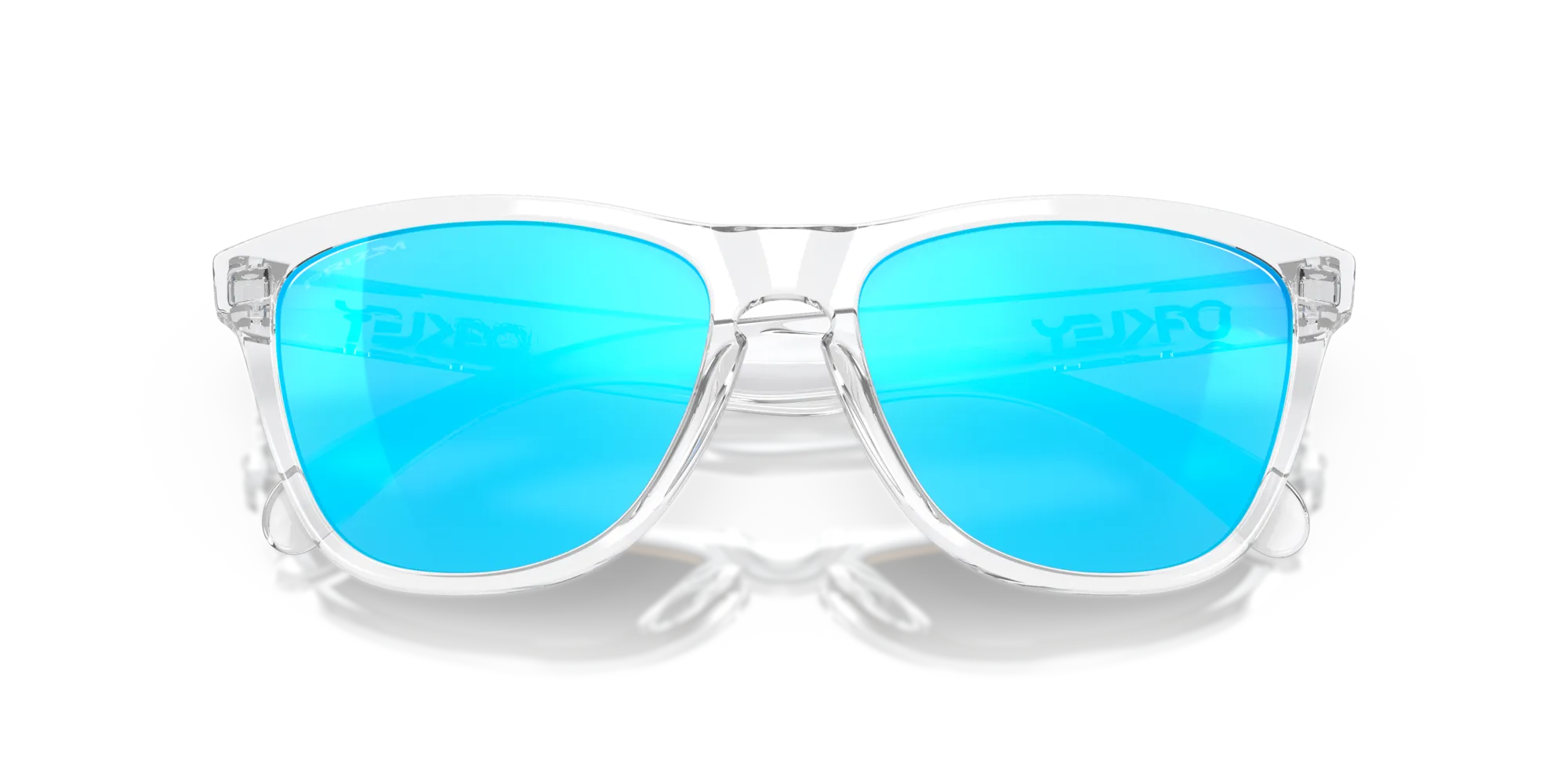 Oakley OO9013 FROGSKINS 9013D0 Occhiali da sole O_Matter Trasparente Blu Squadrata Normale Prizm Iridium - immagine 2