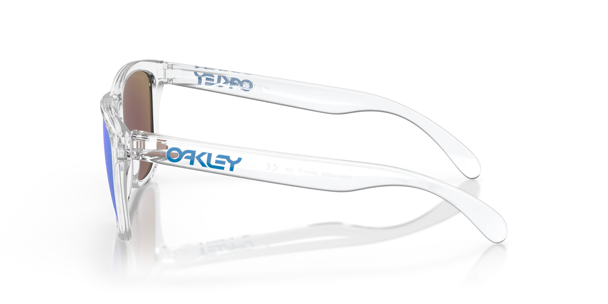 Oakley OO9013 FROGSKINS 9013D0 Occhiali da sole O_Matter Trasparente Blu Squadrata Normale Prizm Iridium - immagine 4