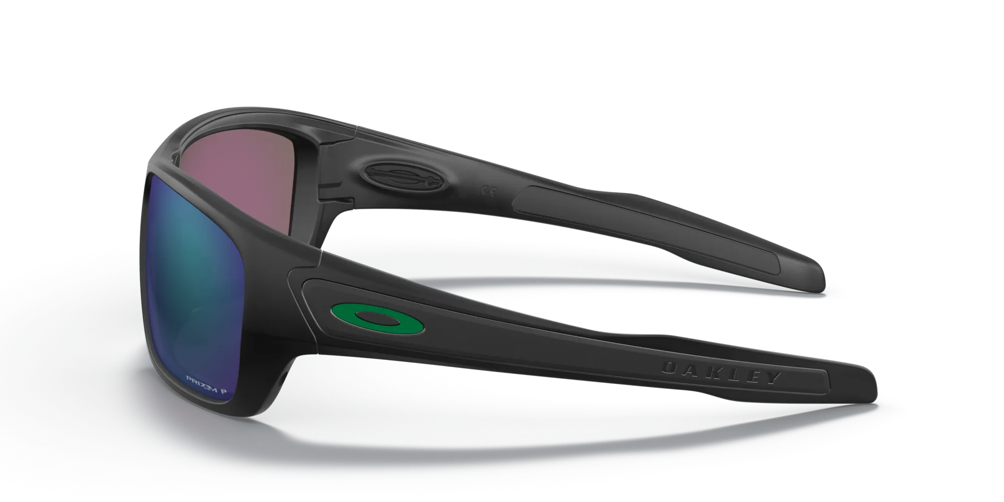 Oakley OO9263 TURBINE 926345 Occhiali da sole O_Matter Nero Verde Squadrata Polarizzata Prizm - immagine 4
