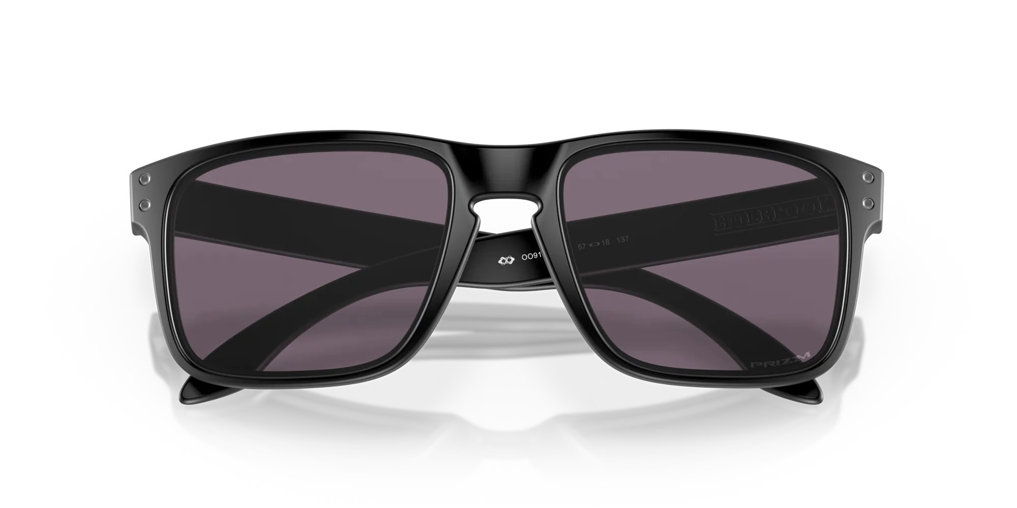 Oakley OO9102 HOLBROOK 9102E8 Occhiali da sole O_Matter Nero Grigio Squadrata Normale Prizm - immagine 2