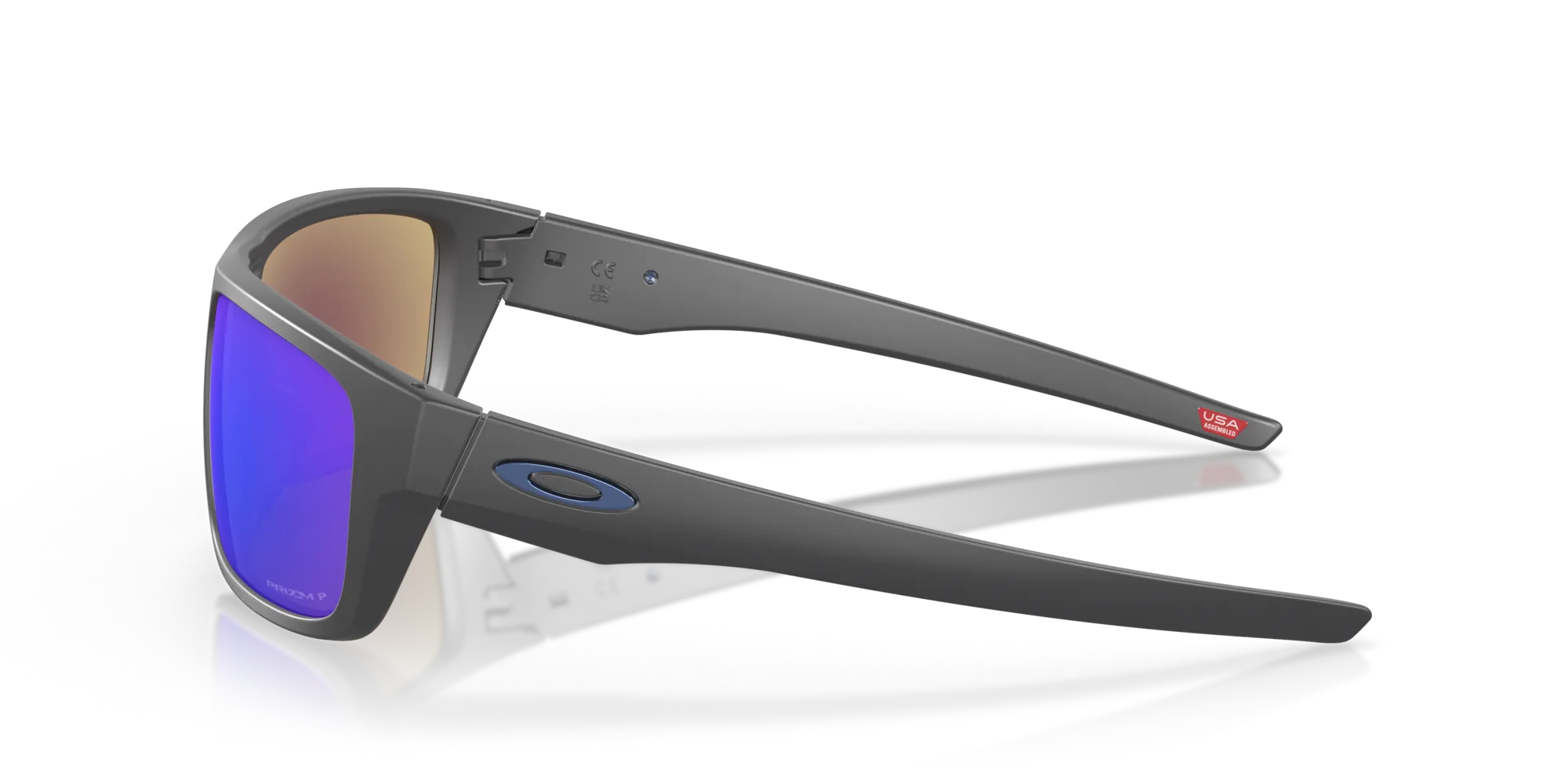 Oakley OO9367 DROP POINT 936706 Occhiali da sole O_Matter Grigio Blu Squadrata Polarizzata Prizm - immagine 4