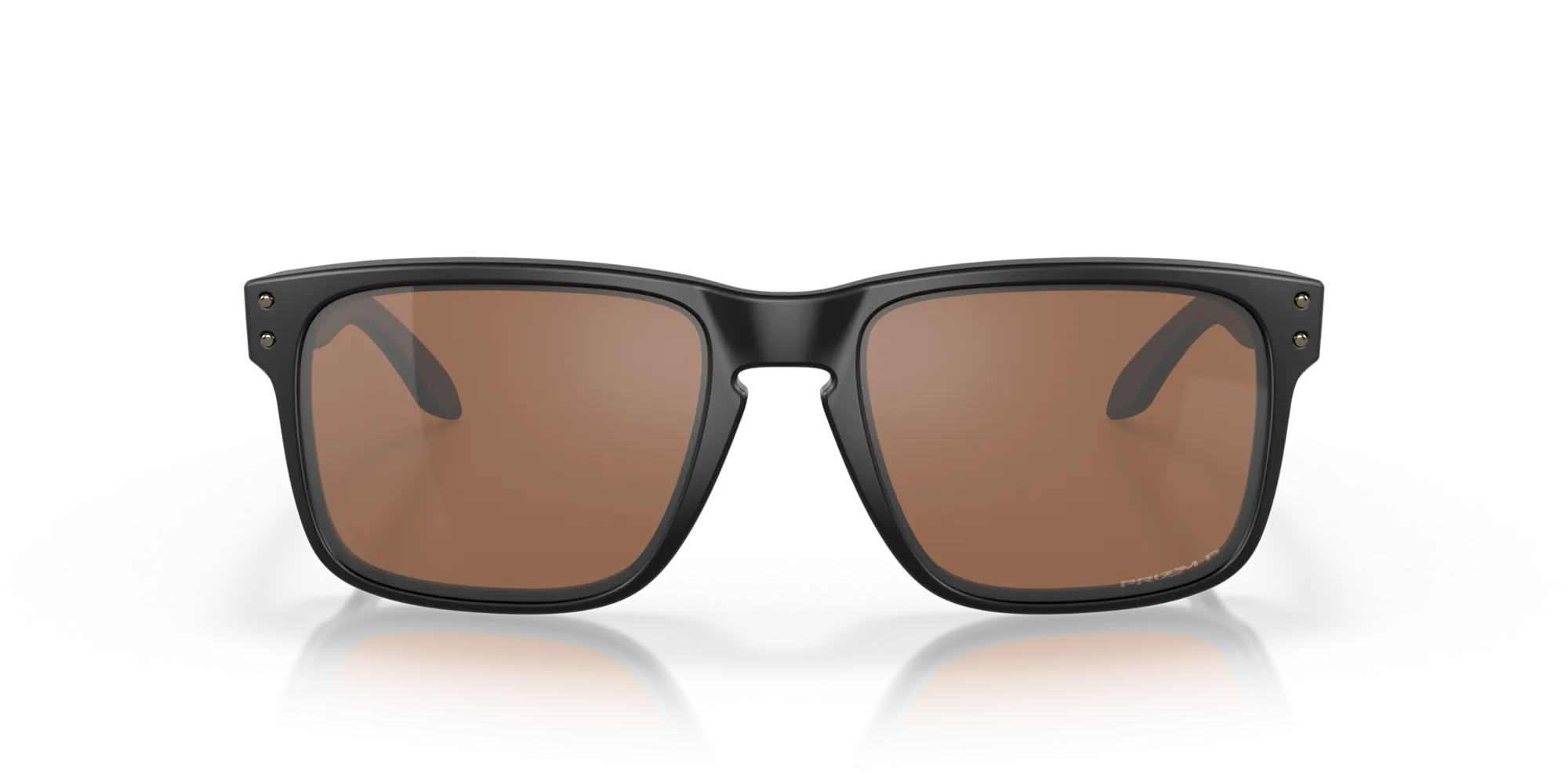 Oakley OO9102 HOLBROOK 9102D7 Occhiali da sole O_Matter Nero Marrone Squadrata Polarizzata Prizm - immagine 3
