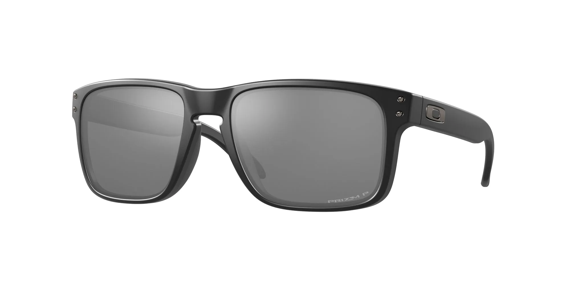 Oakley OO9102 HOLBROOK 9102D6 Occhiali da sole Iniettato Nero Grigio Squadrata Polarizzata Prizm - immagine 1
