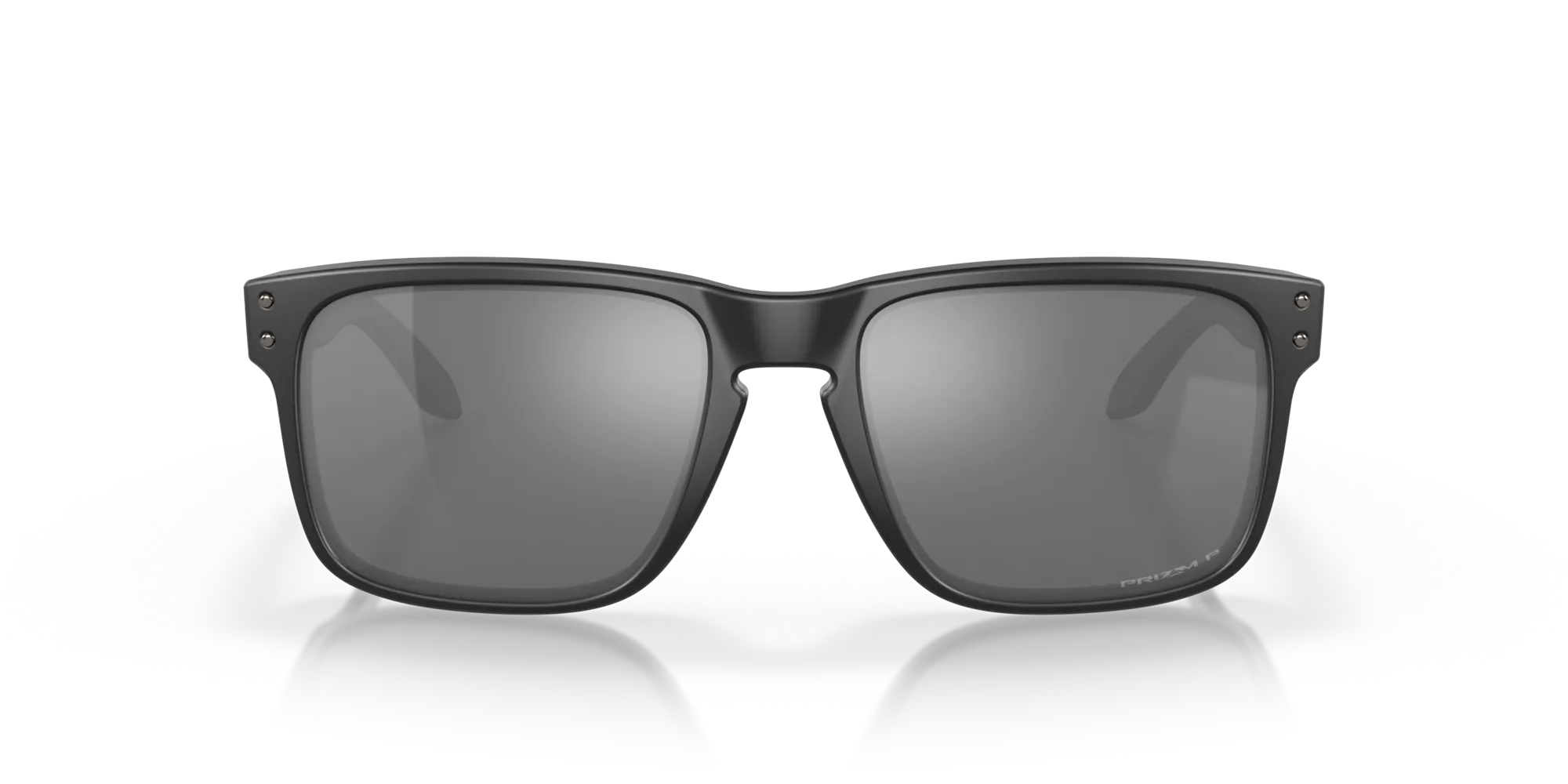 Oakley OO9102 HOLBROOK 9102D6 Occhiali da sole Iniettato Nero Grigio Squadrata Polarizzata Prizm - immagine 3