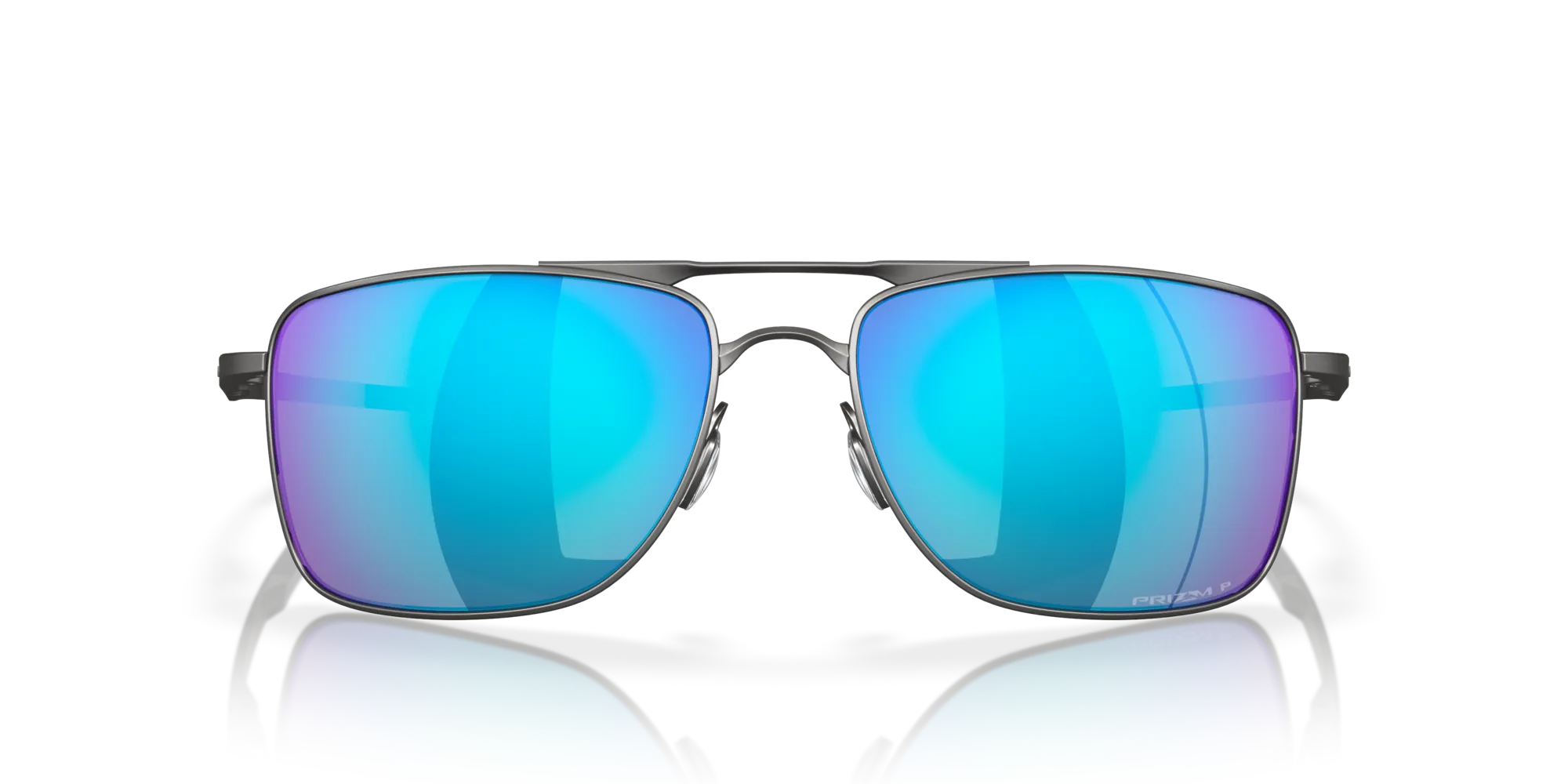 Oakley OO4124 GAUGE 8 412406 Occhiali da sole Metallo Grigio Blu Squadrata Polarizzata Prizm Iridium - immagine 3