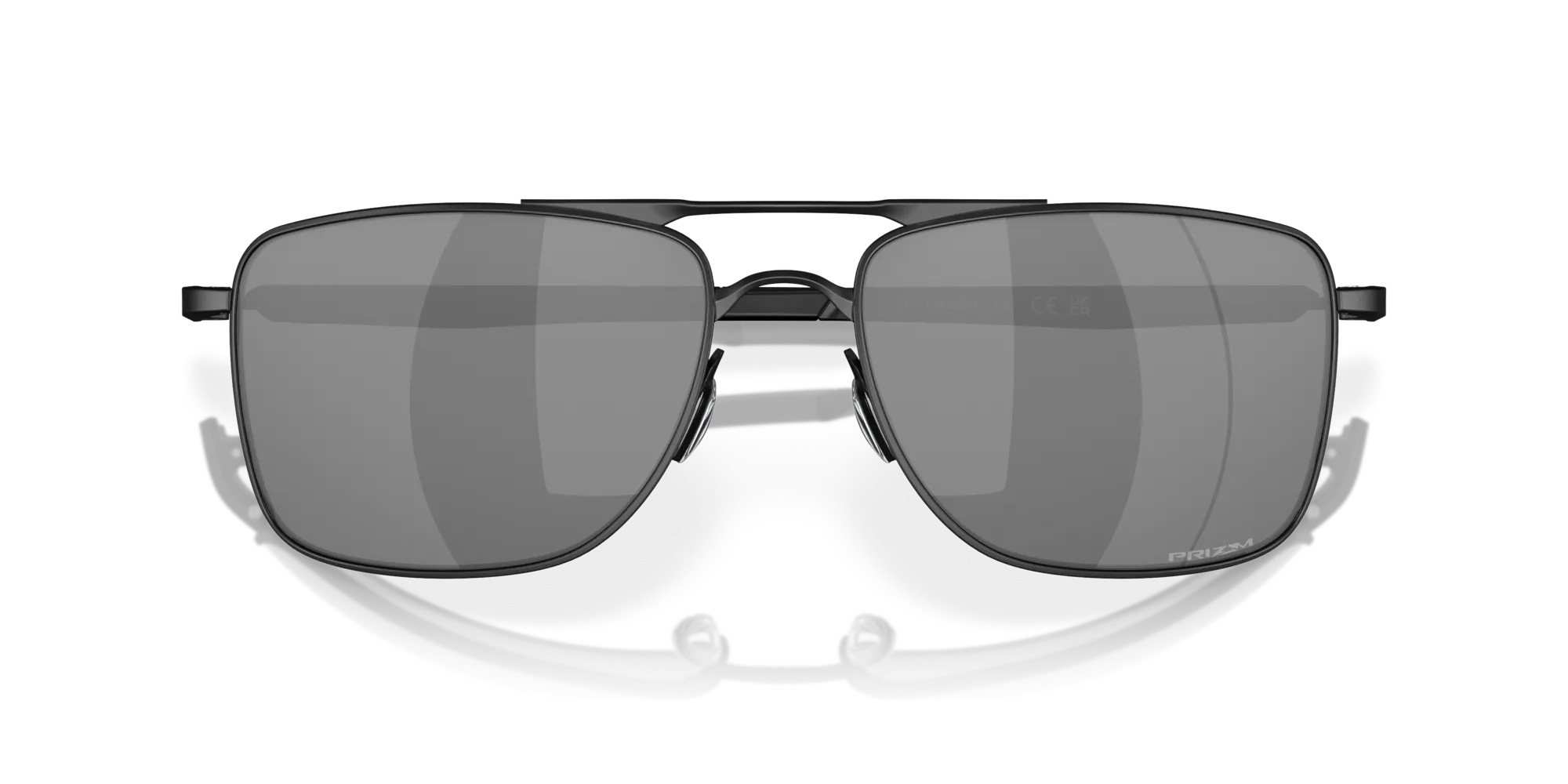 Oakley OO4124 GAUGE 8 412402 Occhiali da sole Metallo Nero Grigio Squadrata Polarizzata Prizm - immagine 2