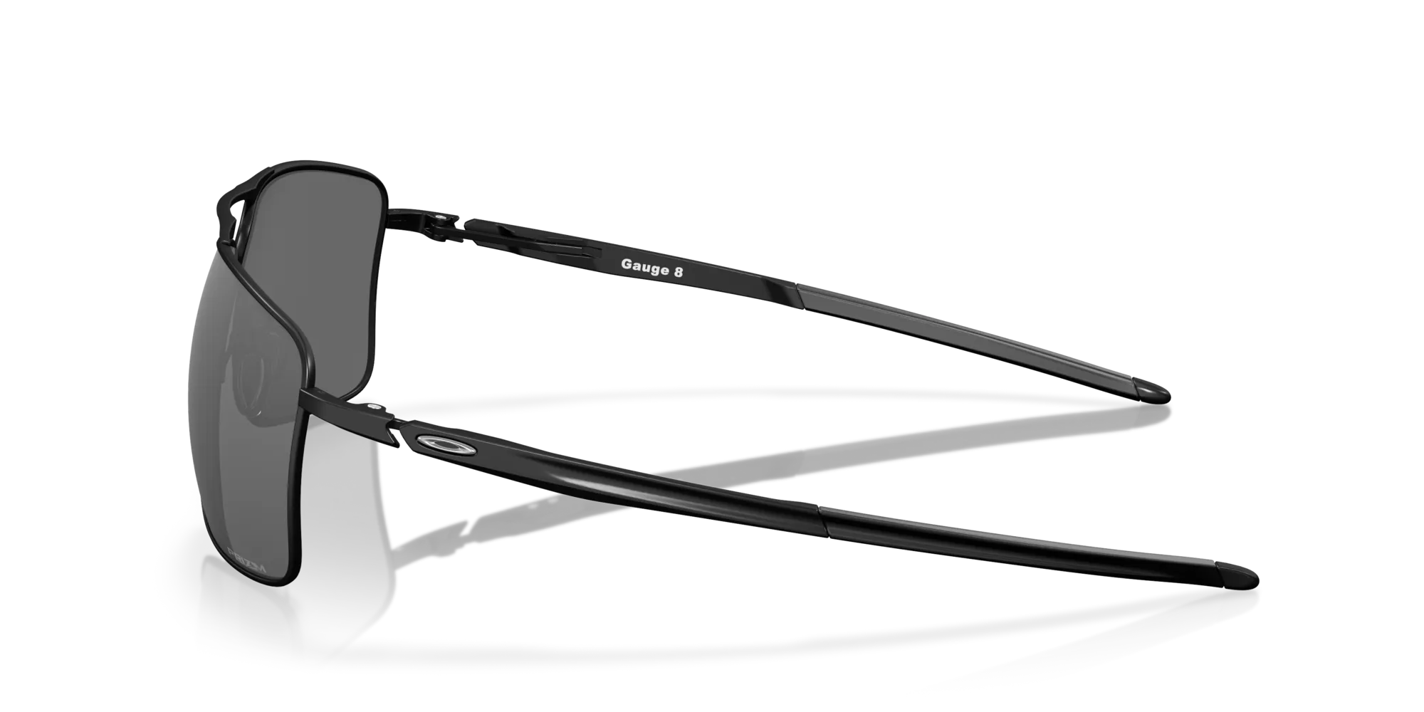 Oakley OO4124 GAUGE 8 412402 Occhiali da sole Metallo Nero Grigio Squadrata Polarizzata Prizm - immagine 4