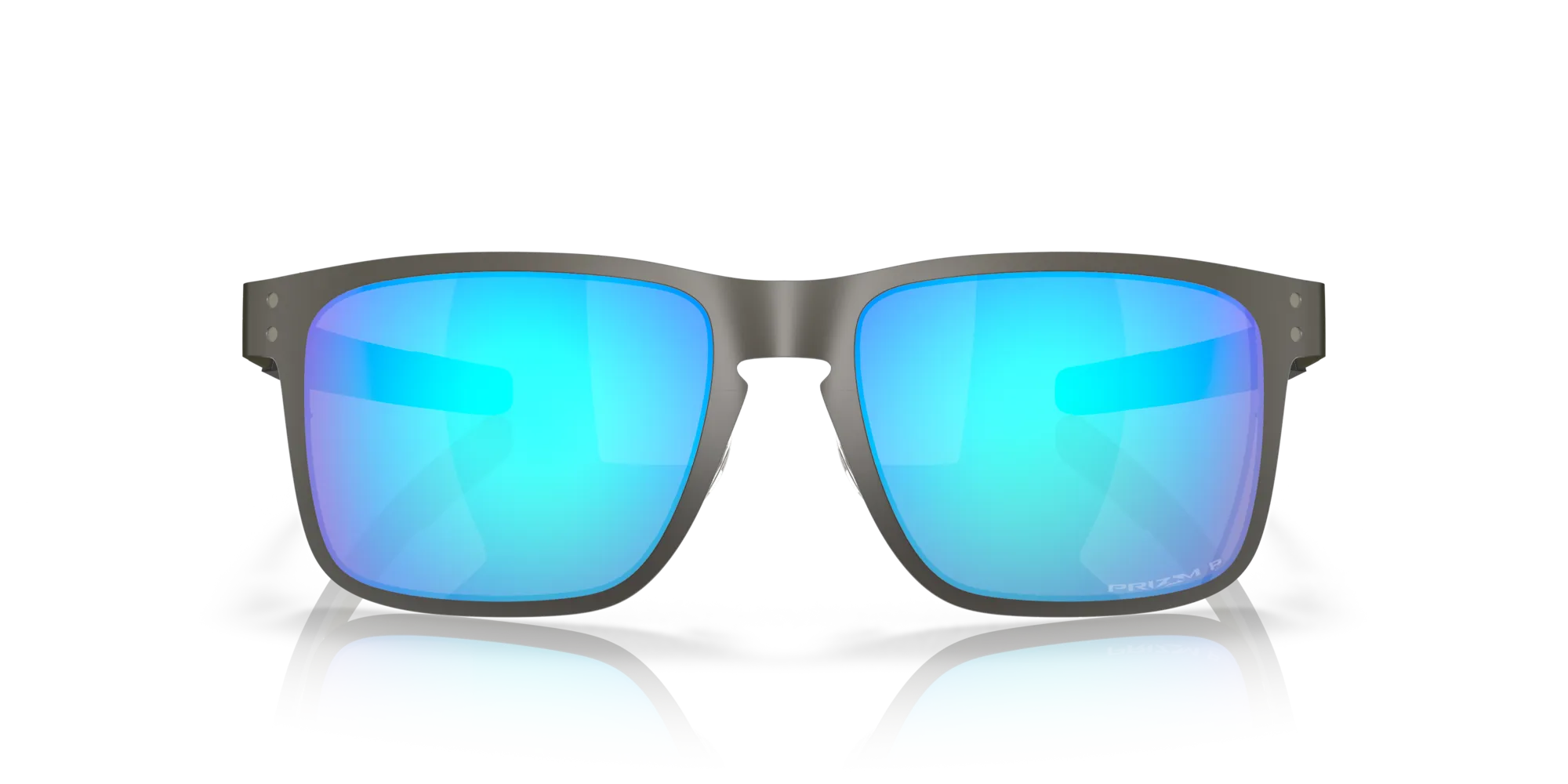 Oakley OO4123 HOLBROOK METAL 412307 Occhiali da sole Metallo Grigio Blu Squadrata Polarizzata Prizm - immagine 3