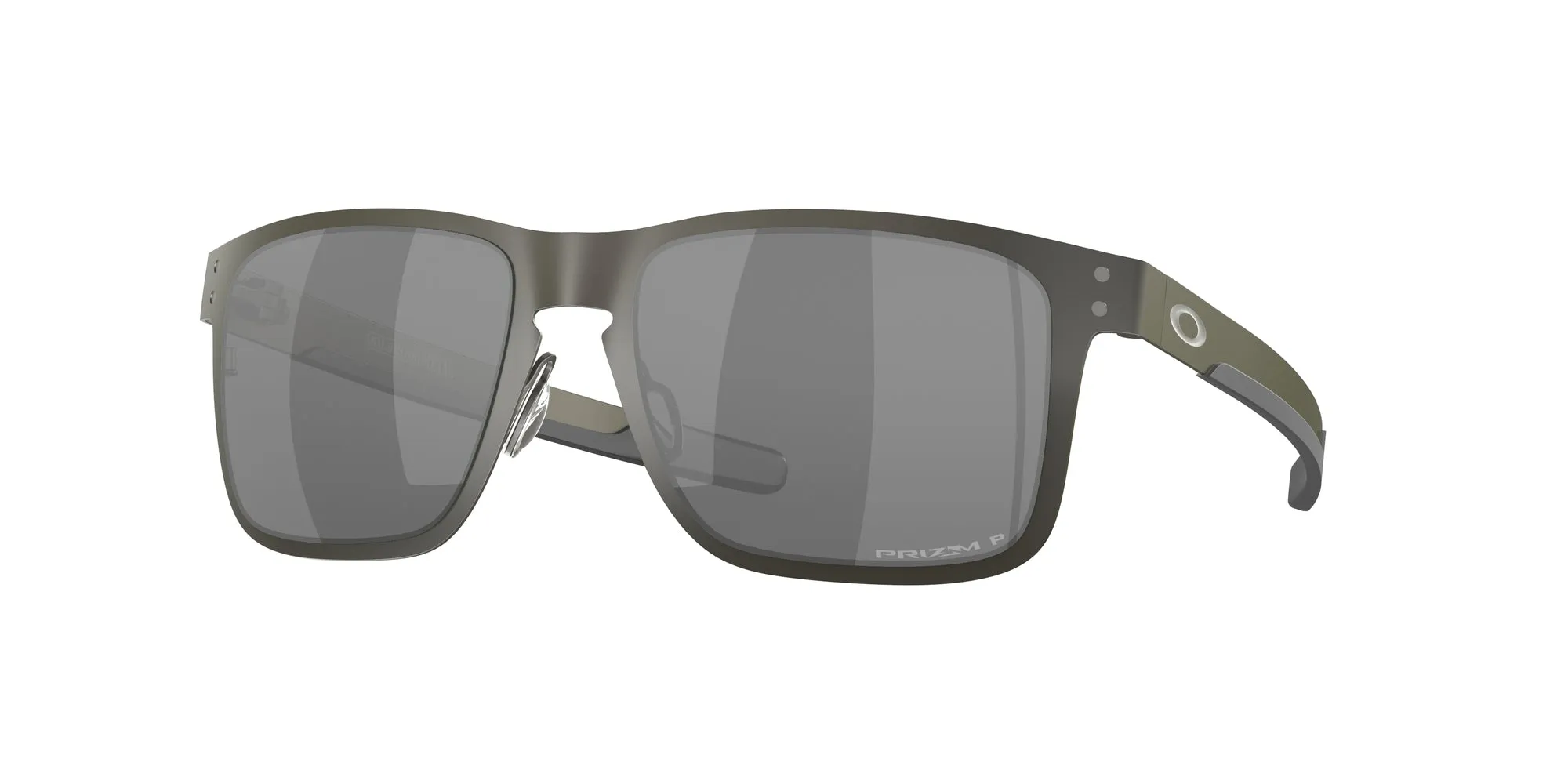 Oakley OO4123 HOLBROOK METAL 412306 Occhiali da sole Metallo Grigio Grigio Squadrata Polarizzata Prizm - immagine 1