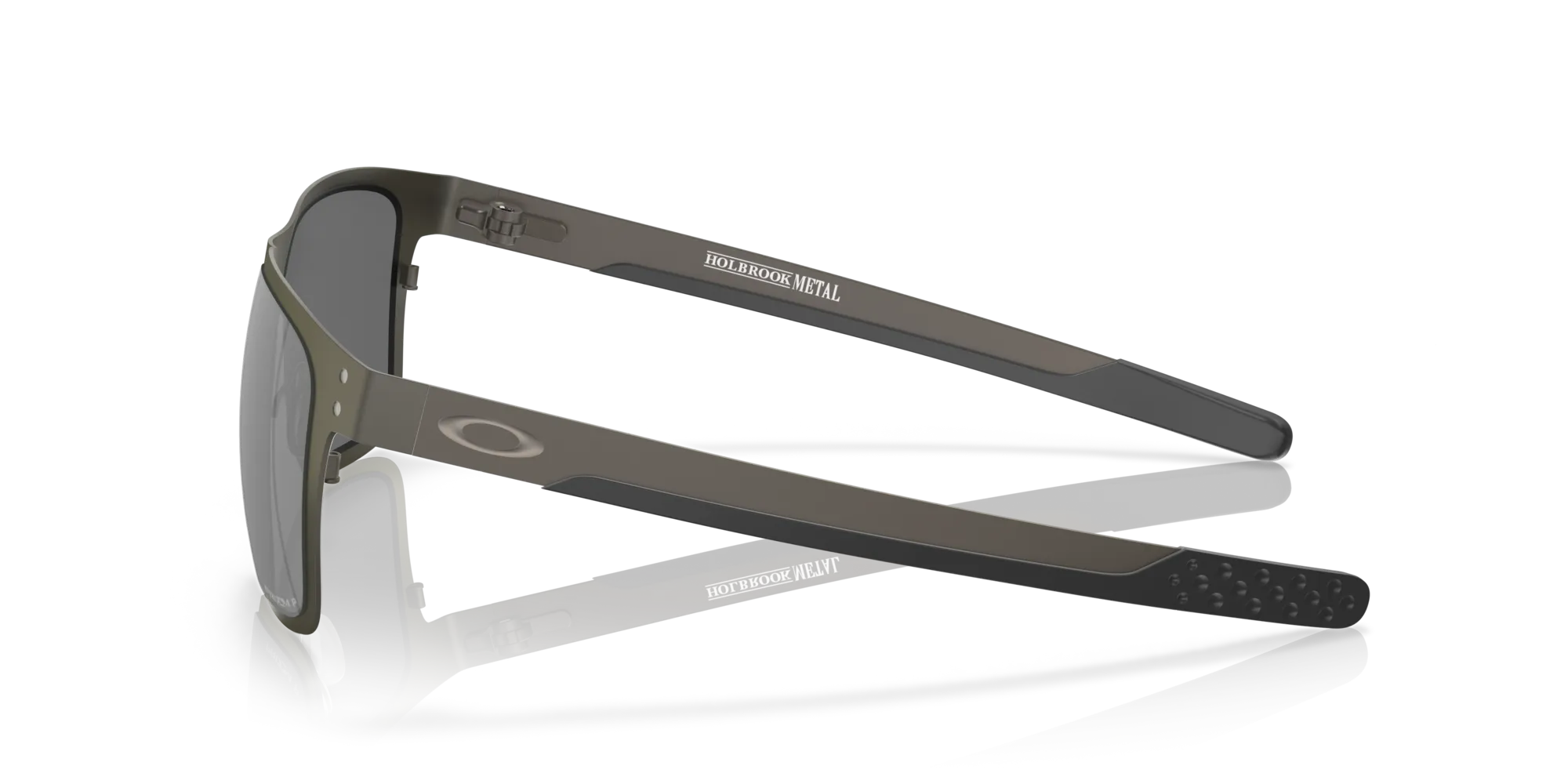 Oakley OO4123 HOLBROOK METAL 412306 Occhiali da sole Metallo Grigio Grigio Squadrata Polarizzata Prizm - immagine 4