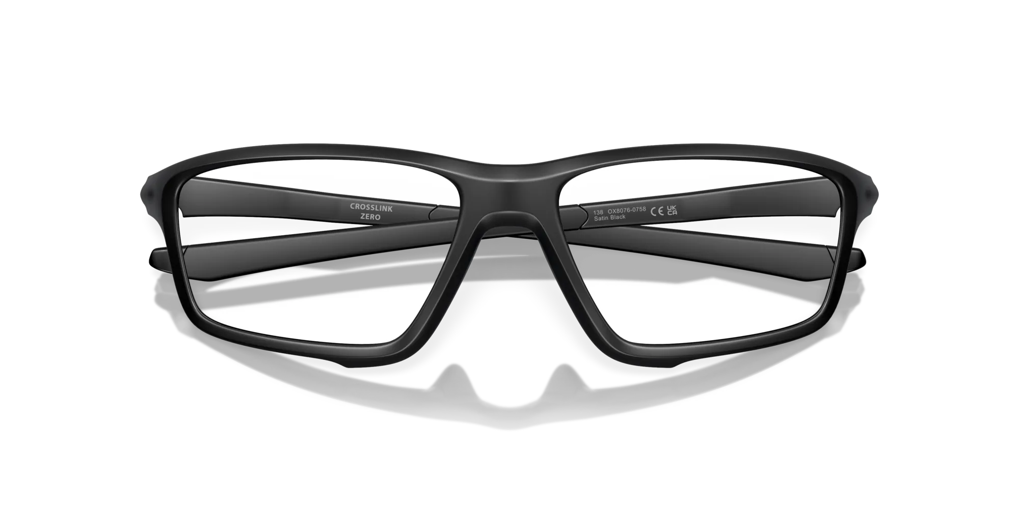 Oakley OX8076 CROSSLINK ZERO 807607 Montature da vista O_Matter Nero Squadrata Normale - immagine 2