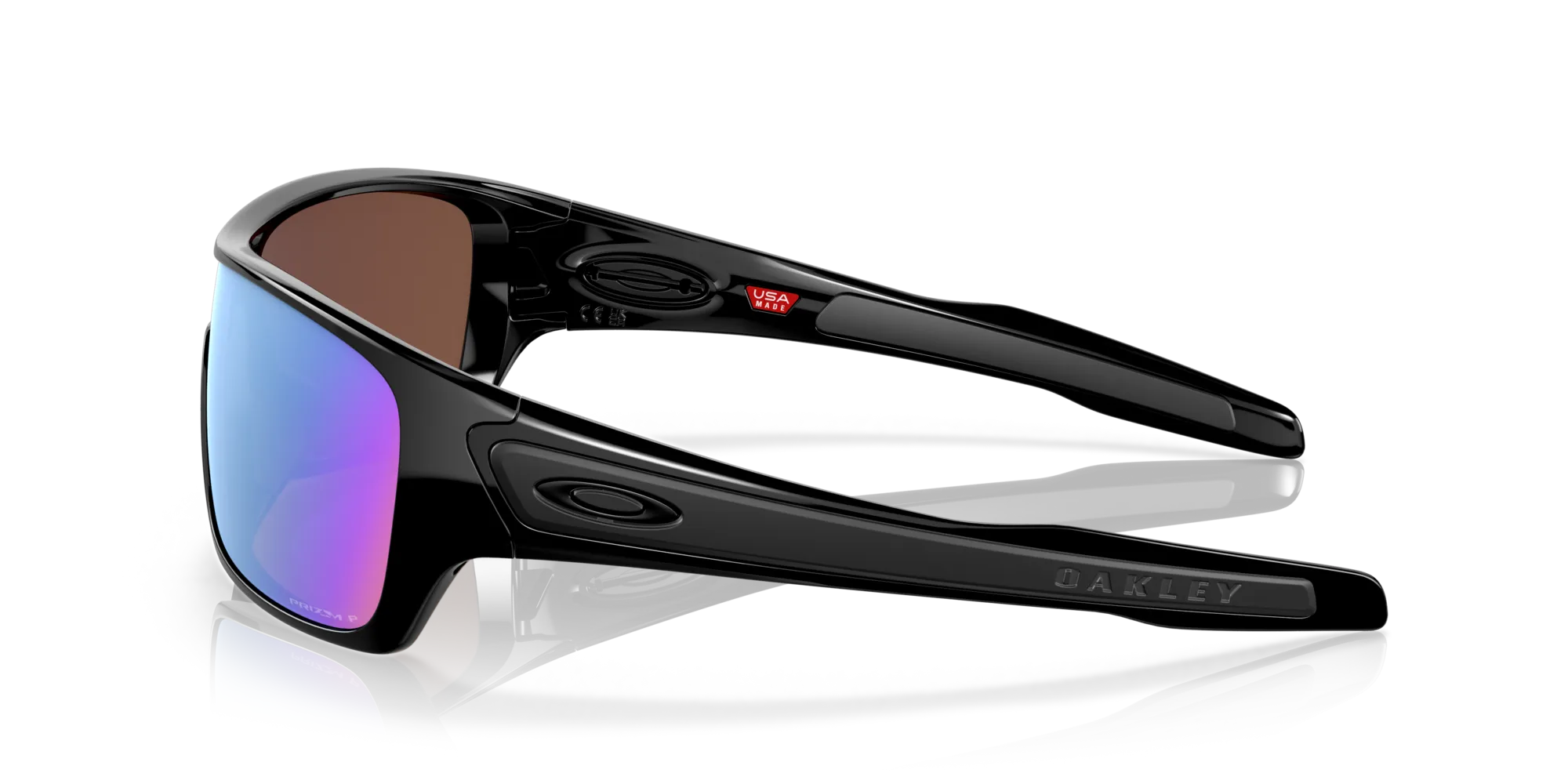Oakley OO9307 TURBINE ROTOR 930708 Occhiali da sole O_Matter Nero Blu Maschera Polarizzata Prizm - immagine 4