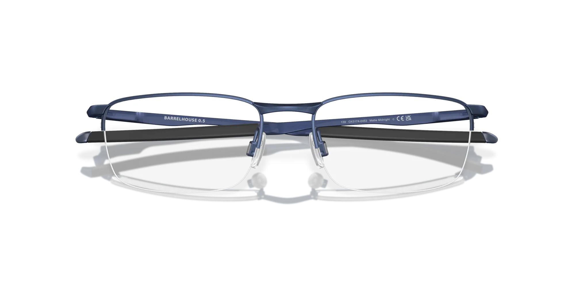Oakley OX3174 BARRELHOUSE 0.5 317404 Montature da vista Metallo Blu Squadrata Normale - immagine 2