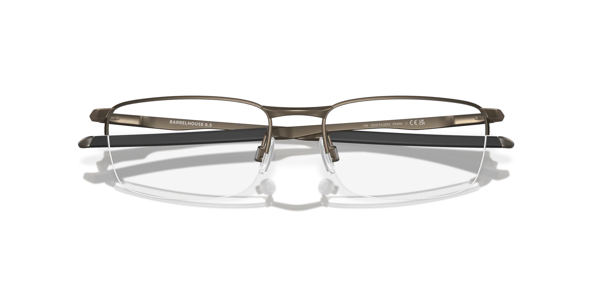 Oakley OX3174 BARRELHOUSE 0.5 317402 Montature da vista Metallo Grigio Squadrata Normale - immagine 2