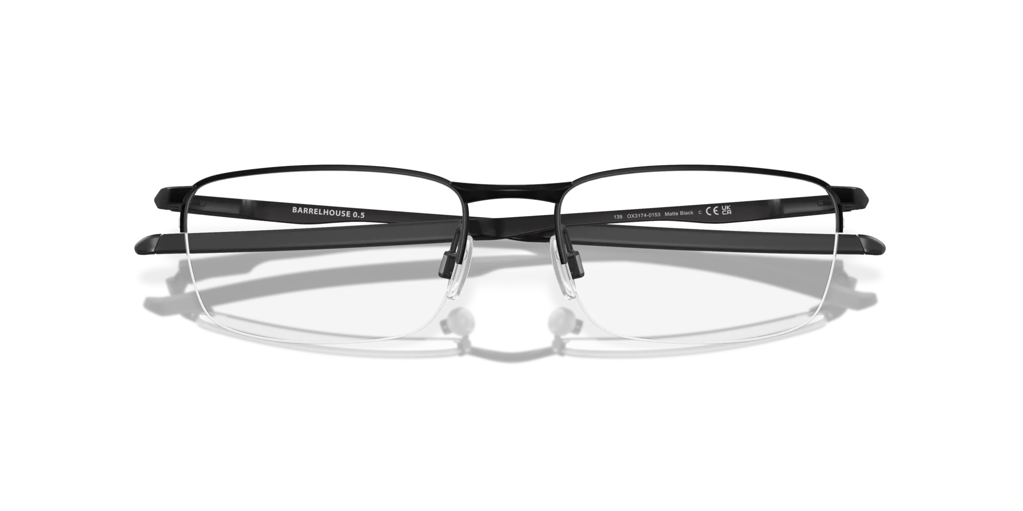 Oakley OX3174 BARRELHOUSE 0.5 317401 Montature da vista Metallo Nero Squadrata Normale - immagine 2