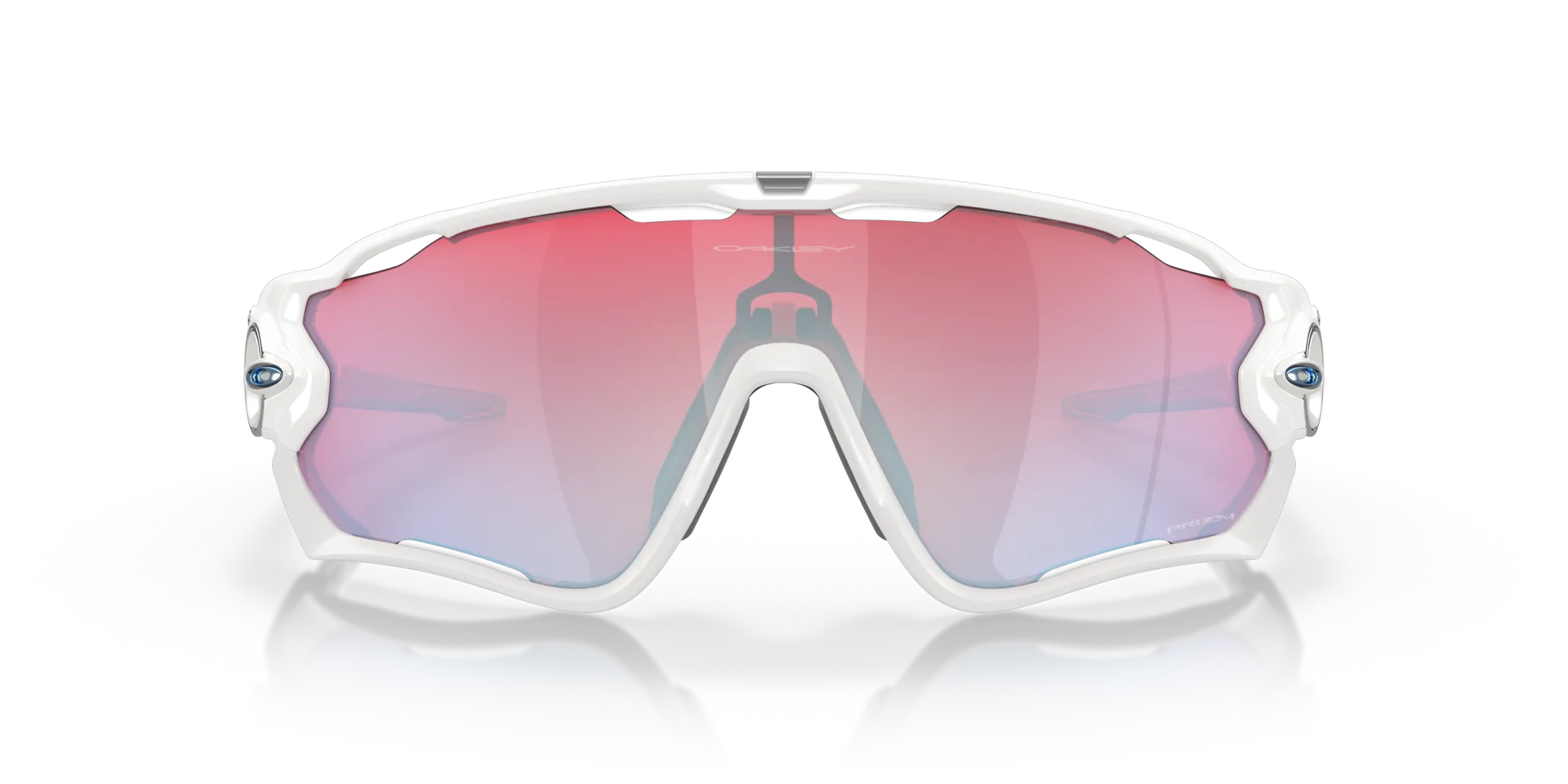 Oakley OO9290 JAWBREAKER 929021 Occhiali da sole O_Matter Bianco Rosso Maschera Normale Prizm - immagine 3