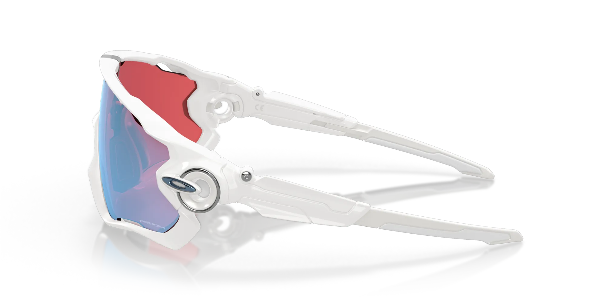 Oakley OO9290 JAWBREAKER 929021 Occhiali da sole O_Matter Bianco Rosso Maschera Normale Prizm - immagine 4