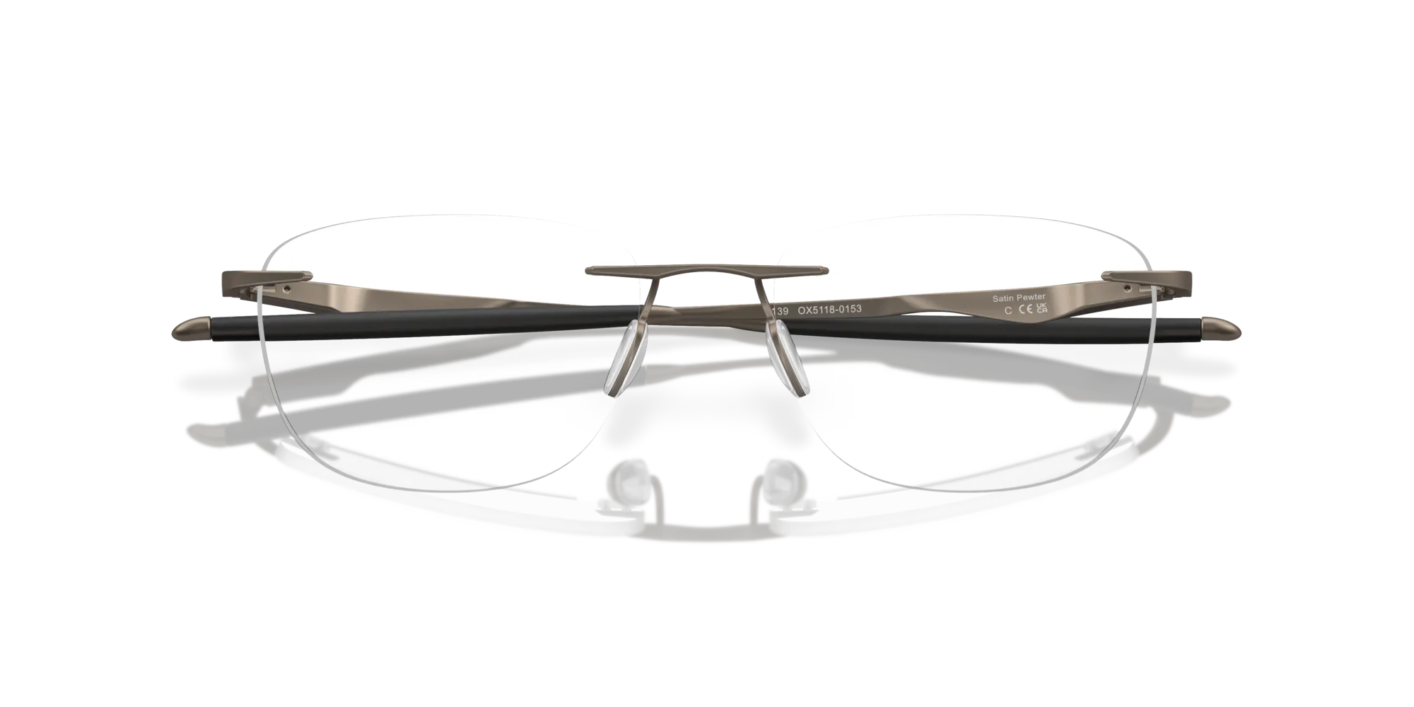 Oakley OX5118 WINGFOLD EVR 511801 Montature da vista Titanio Marrone Squadrata Normale - immagine 2