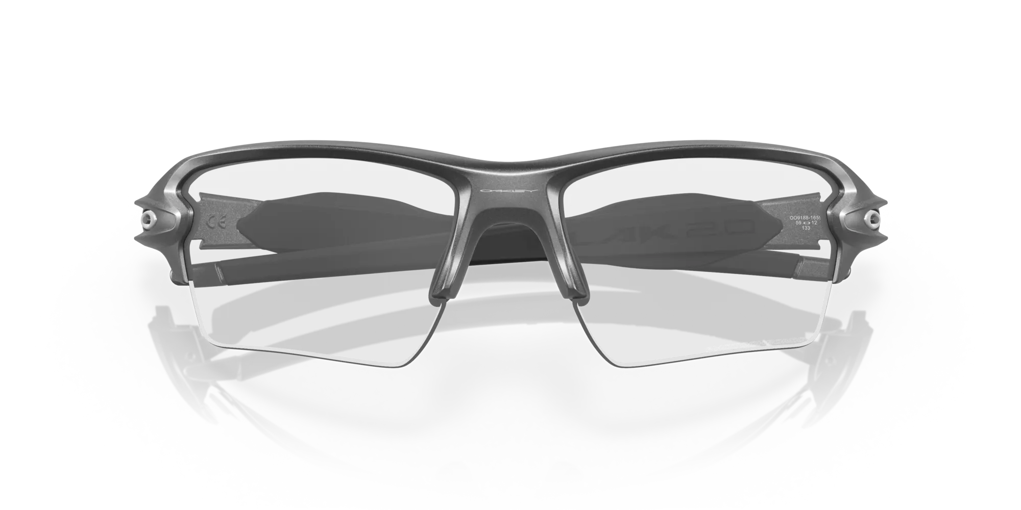 Oakley OO9188 FLAK 2.0 XL 918816 Occhiali da sole O_Matter Grigio Grigio Squadrata Fotocromatiche Fotocromatica - immagine 2