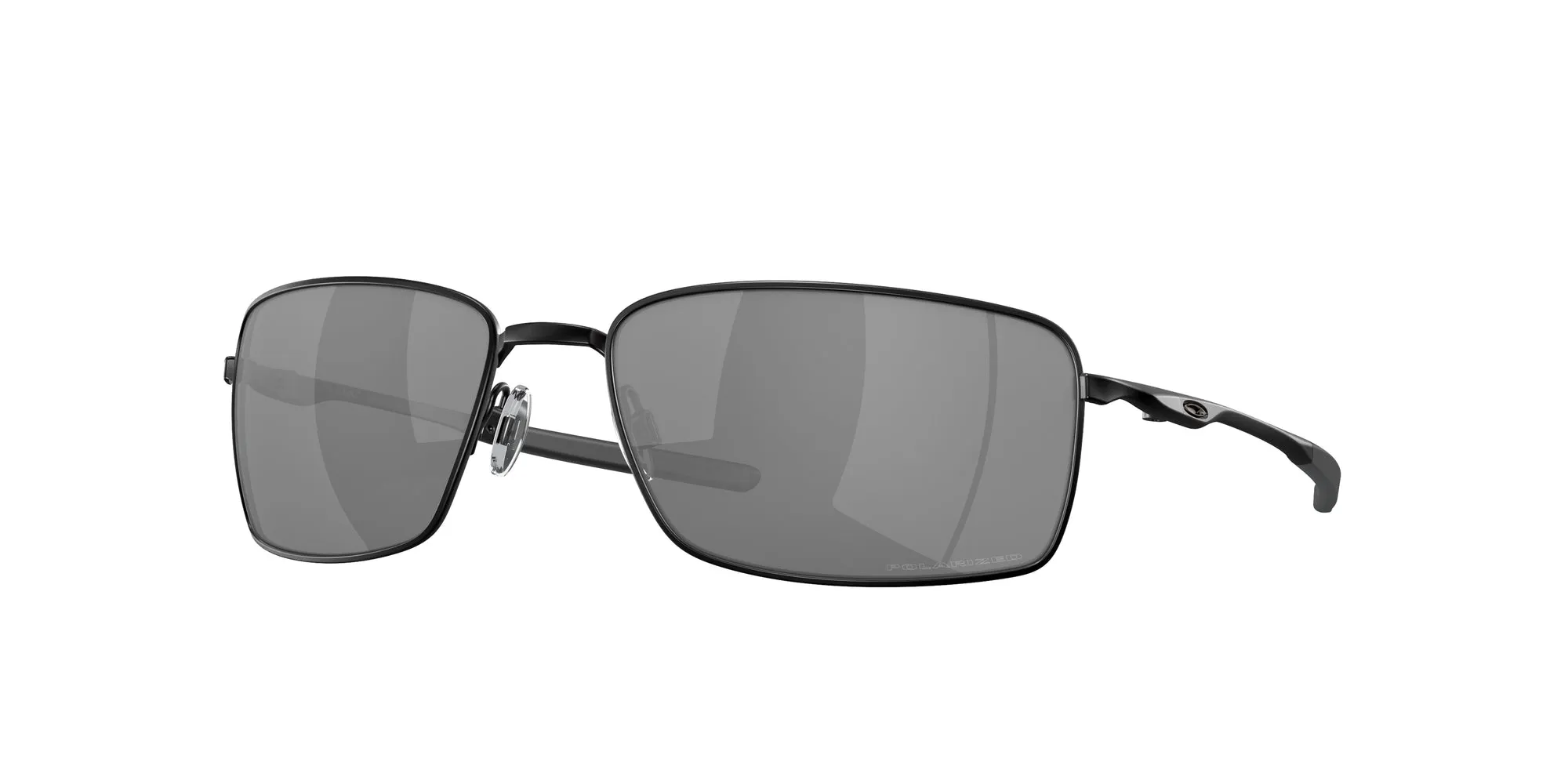 Oakley OO4075 SQUARE WIRE 407505 Occhiali da sole Metallo Nero Grigio Squadrata Polarizzata Prizm Iridium - immagine 1