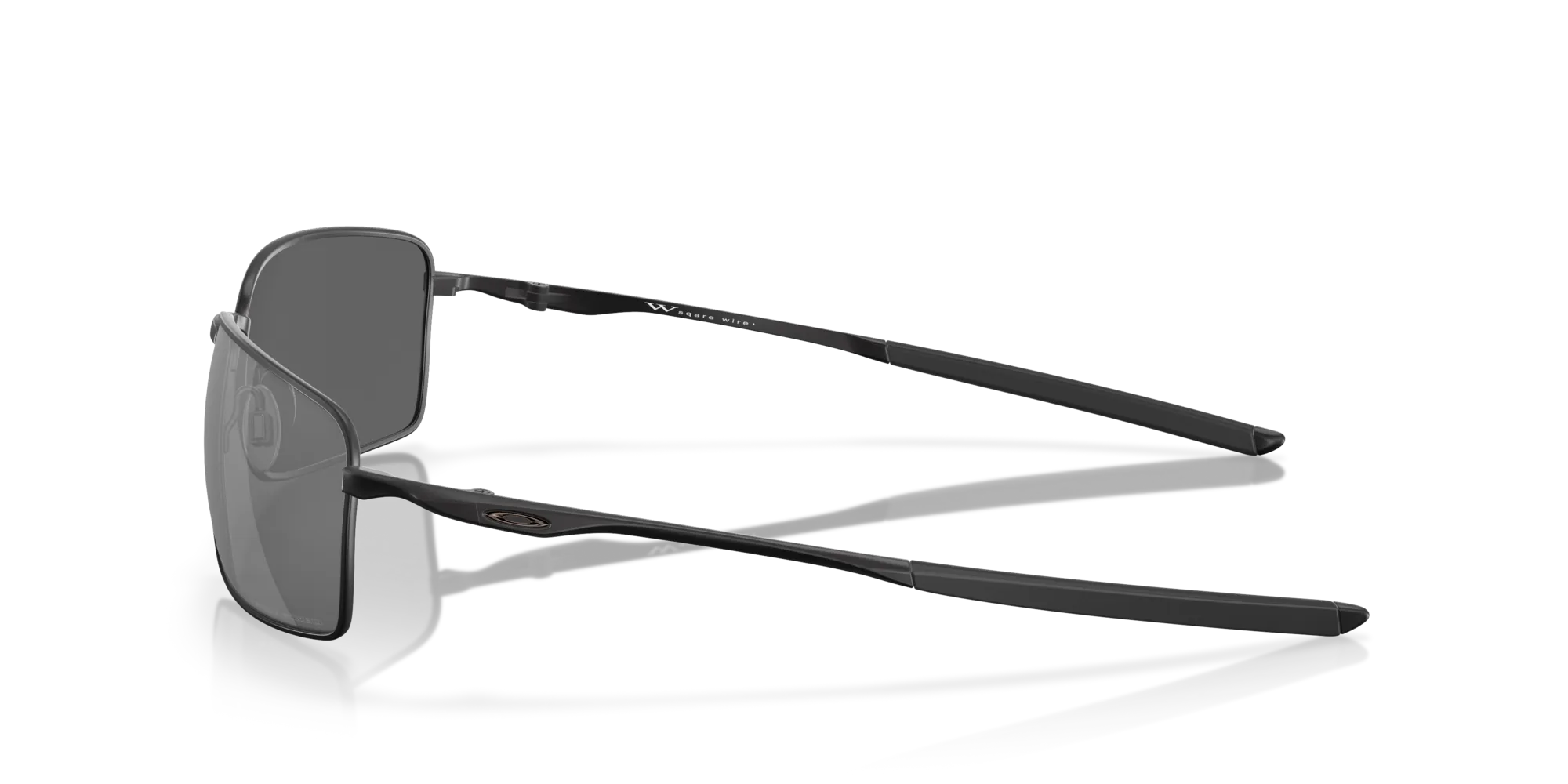 Oakley OO4075 SQUARE WIRE 407505 Occhiali da sole Metallo Nero Grigio Squadrata Polarizzata Prizm Iridium - immagine 4