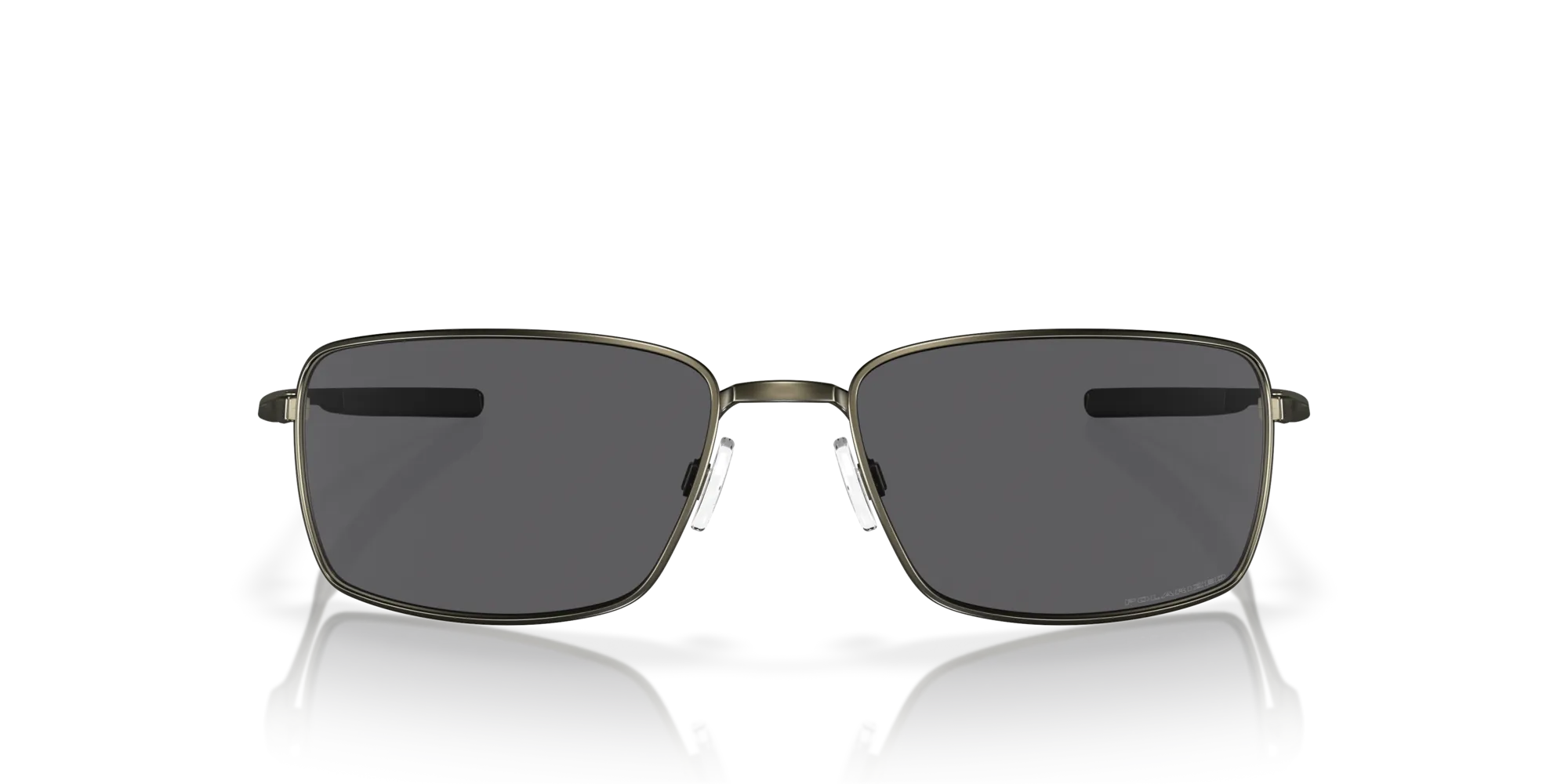 Oakley OO4075 SQUARE WIRE 407504 Occhiali da sole Metallo Nero Grigio Squadrata Polarizzata Prizm - immagine 3