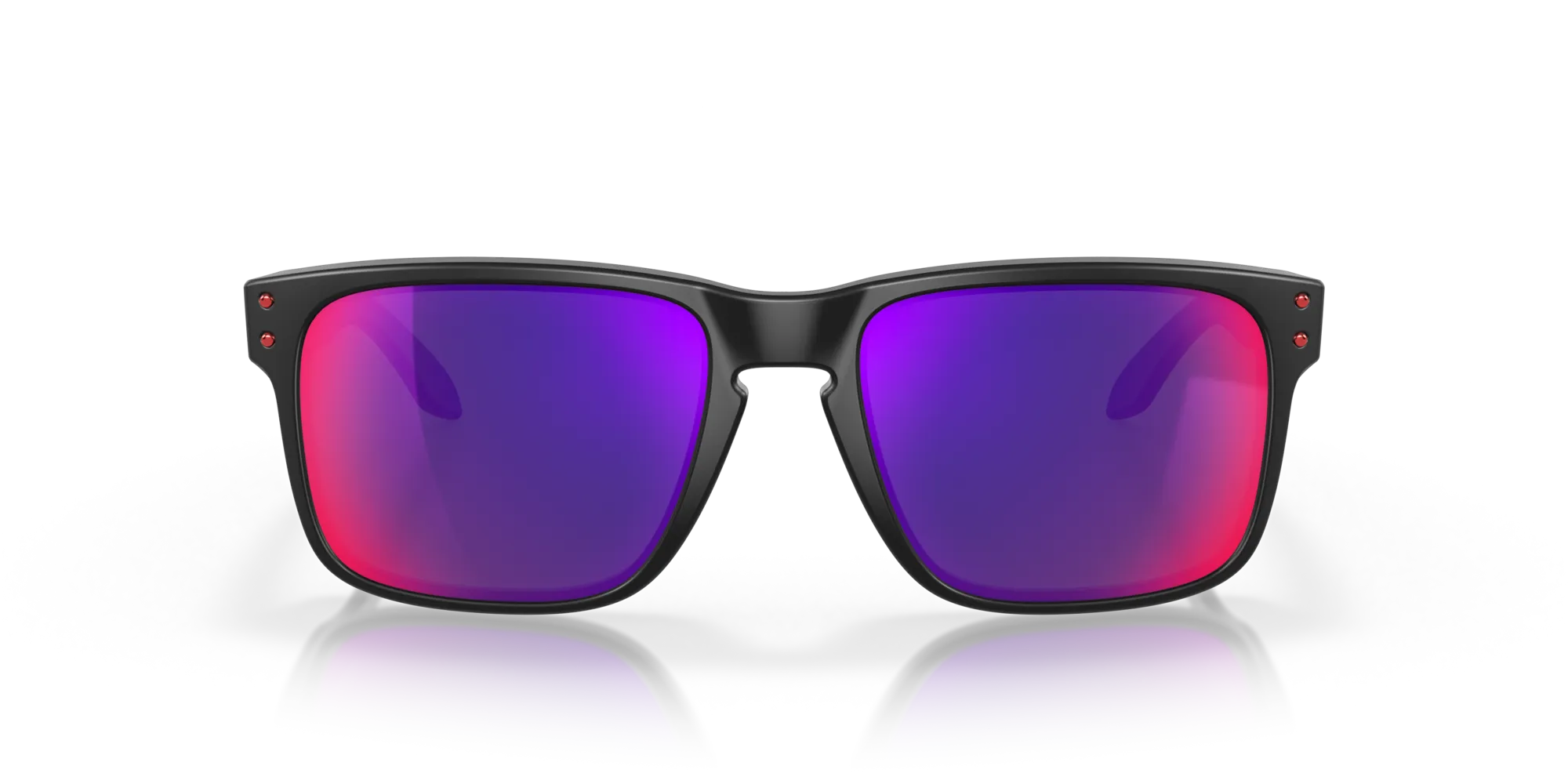 Oakley OO9102 HOLBROOK 910236 Occhiali da sole O_Matter Nero Positive Red Iridium Squadrata Normale Prizm Iridium - immagine 3