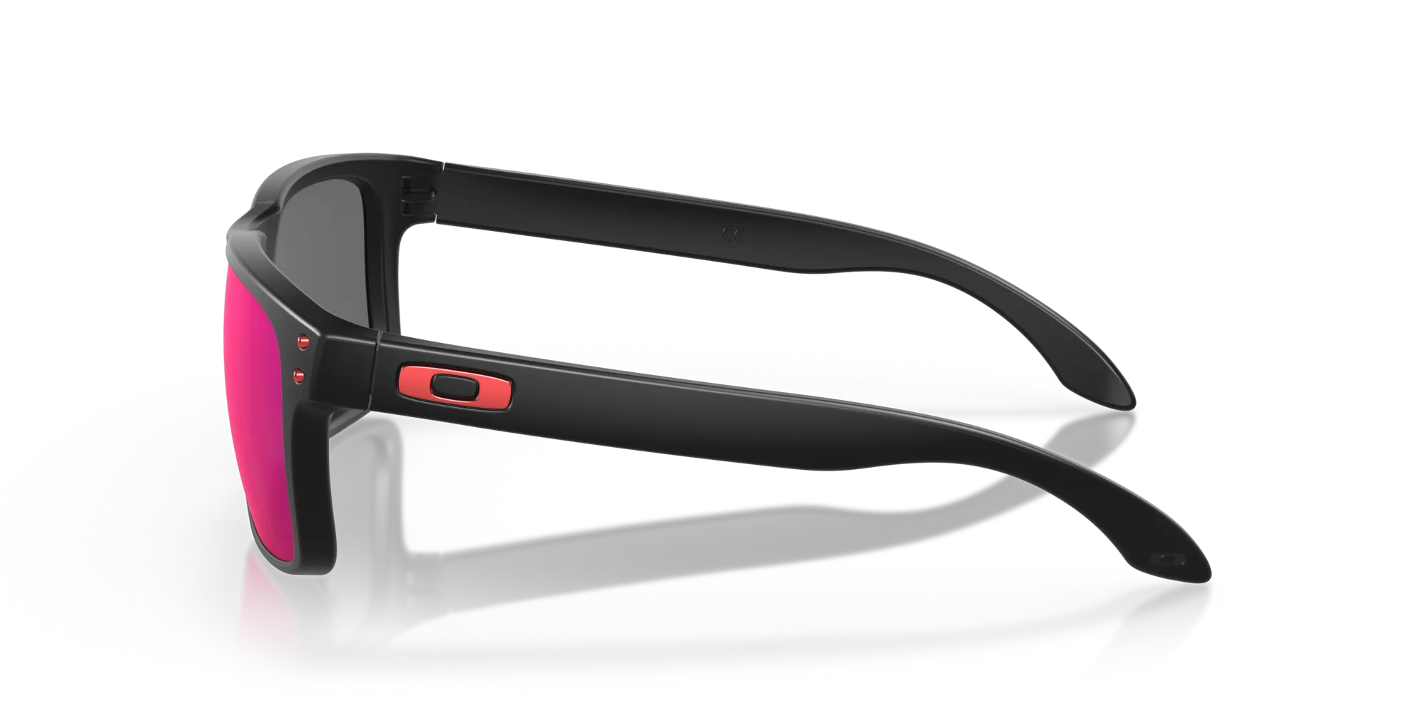 Oakley OO9102 HOLBROOK 910236 Occhiali da sole O_Matter Nero Positive Red Iridium Squadrata Normale Prizm Iridium - immagine 4