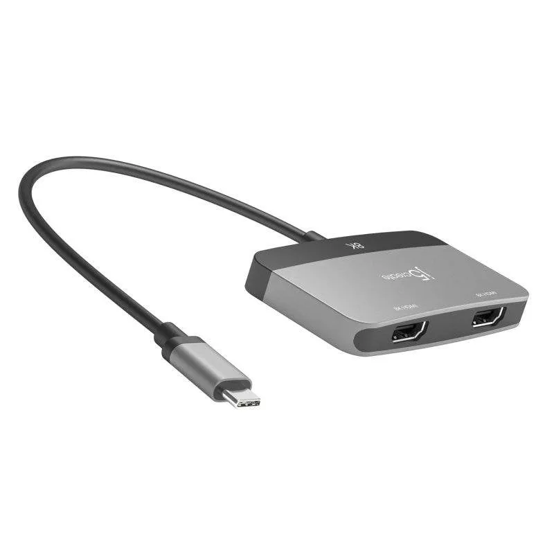 Adattatore Doppio HDMI 8K USB-C j5create - immagine 1