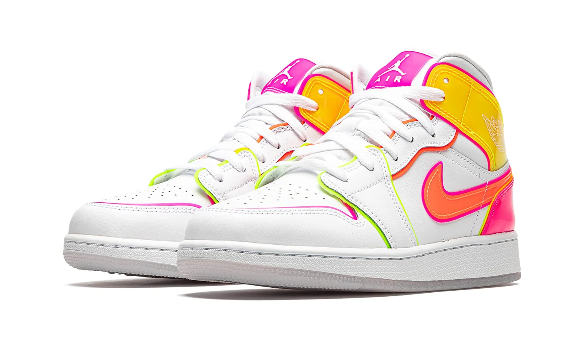 Nike 1 paio di scarpe sportive da uomo, Blanc Hype Crimson Rose Blast, 4 Big Kid - immagine 2