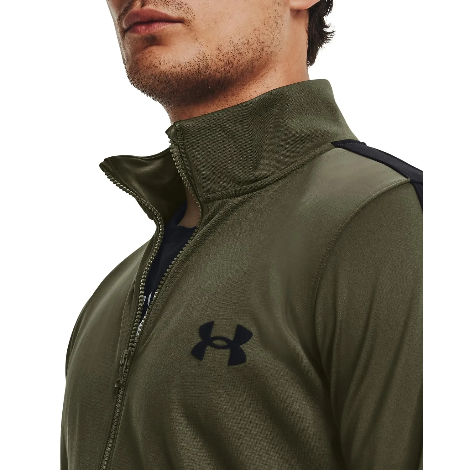 Under Armour Ua Knit Track Suit, Tuta da allenamento Uomo, Marine Od Green, 3XL - immagine 3