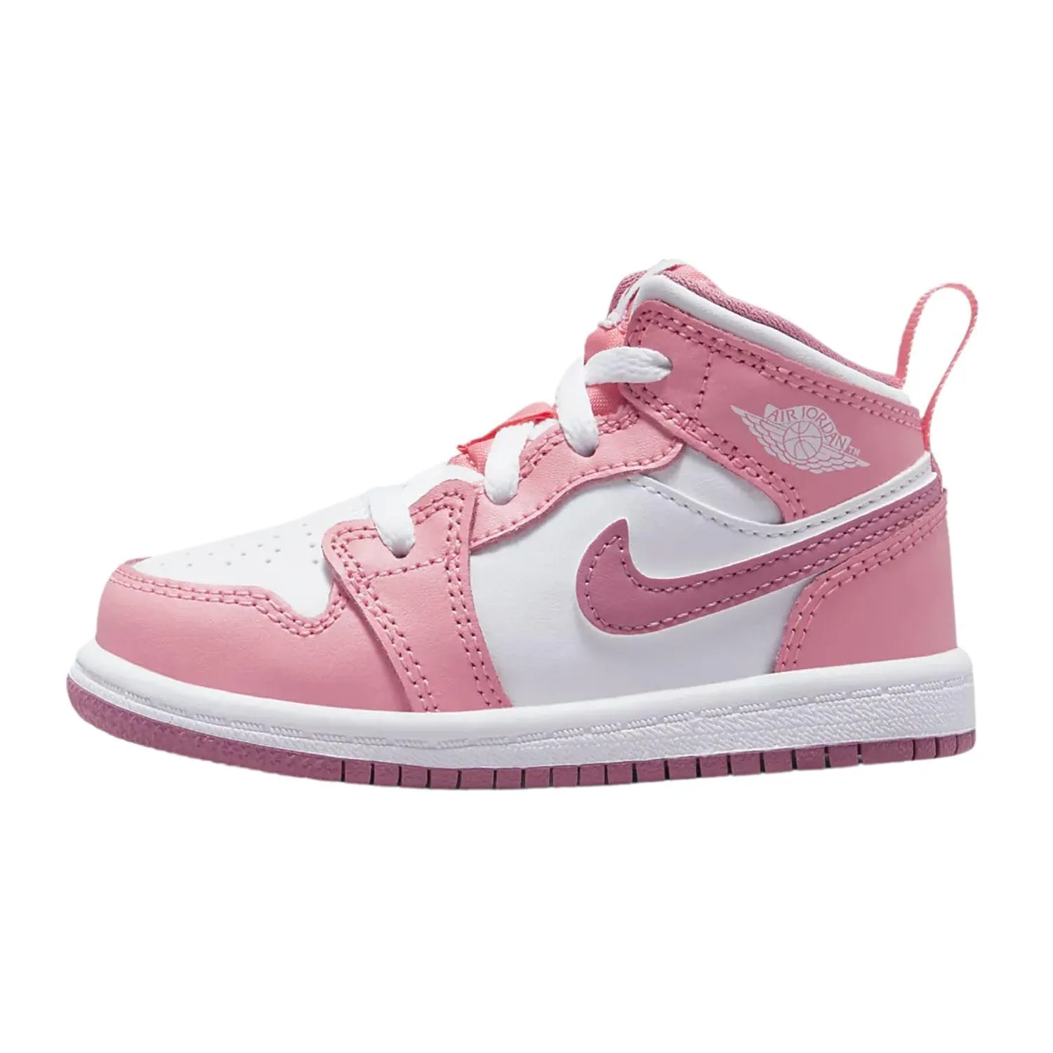 Giordania 1 (TD) del bambino, Coral Chalk/Desert Berry-bianco, 8 Toddler - immagine 1