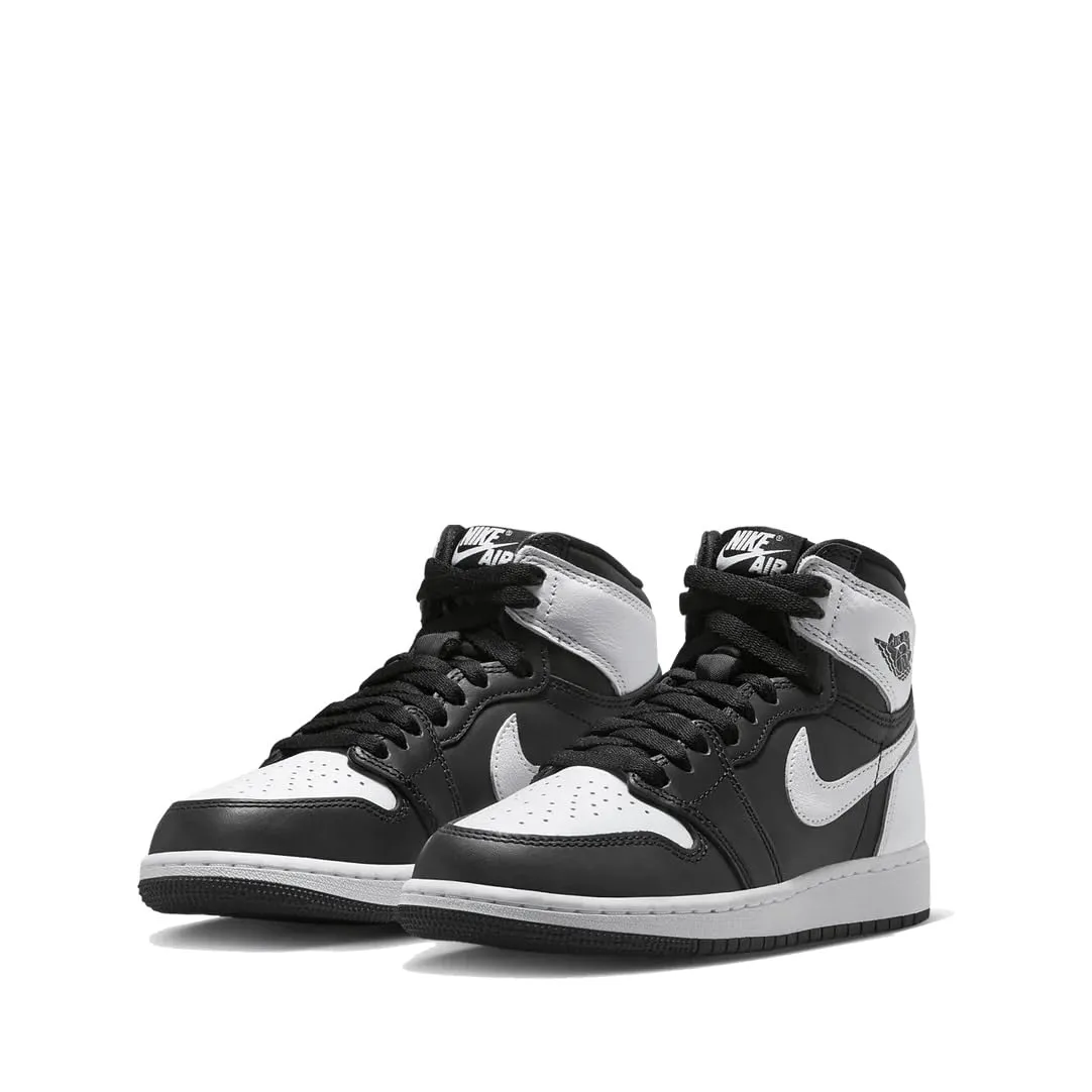 Scarpe Nike Jordan Air 1 Retro High Og Gs, Nero/Bianco-Bianco (FD1437 010), per bambini grandi, 5 Big Kid - immagine 3