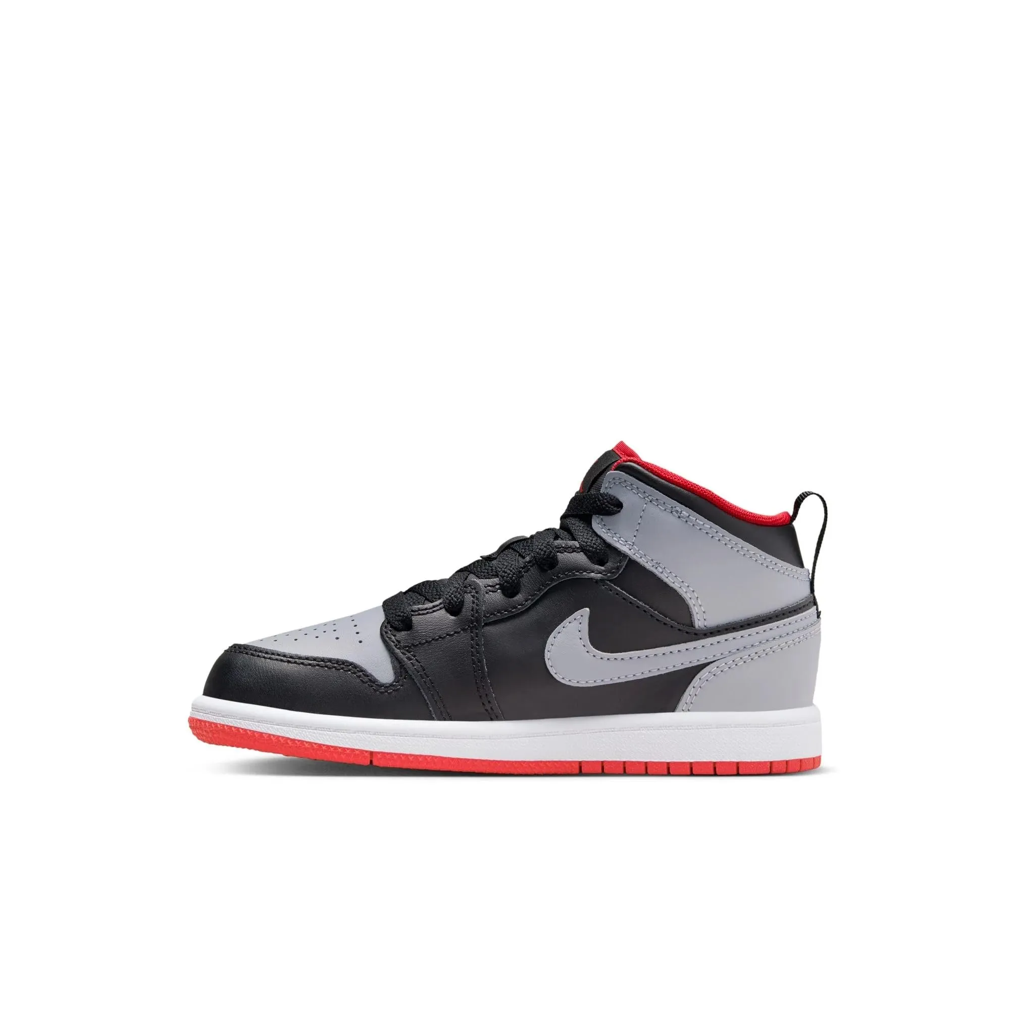 Jordan DQ8424 042 - Scarpa per bambini 1 Mid Black/Royal Blue-Black-White, Nero/Cemento Grigio-Rosso Fuoco, 11 Little Kid - immagine 3
