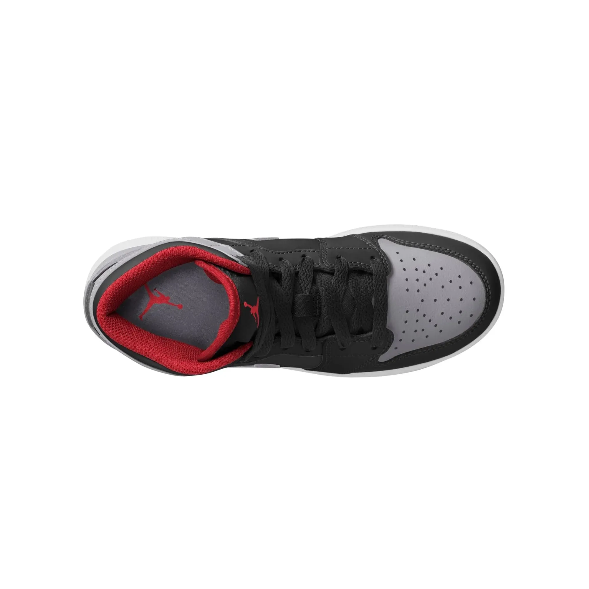Jordan DQ8424 042 - Scarpa per bambini 1 Mid Black/Royal Blue-Black-White, Nero/Cemento Grigio-Rosso Fuoco, 11 Little Kid - immagine 6